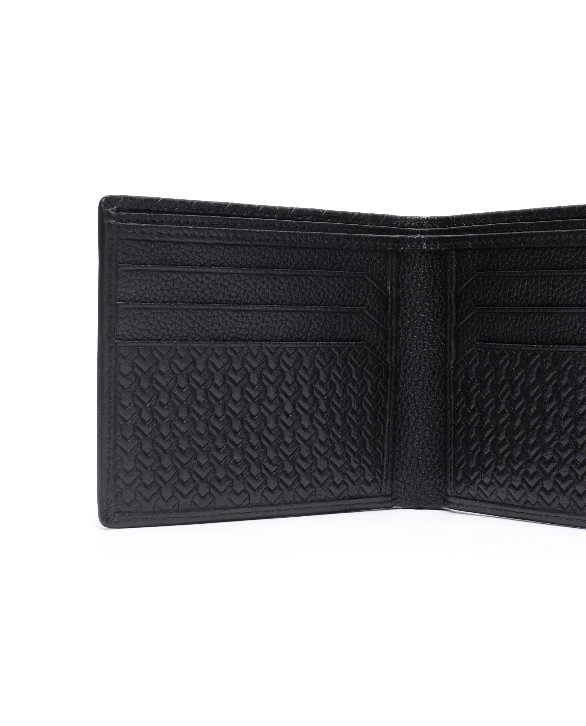 Rare Rabbit Men Orvis Black Leather Wallet