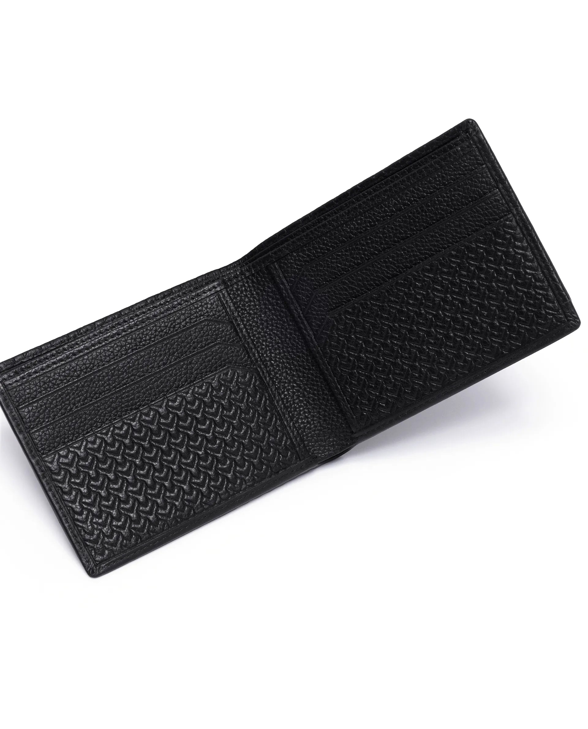 Rare Rabbit Men Orvis Black Leather Wallet