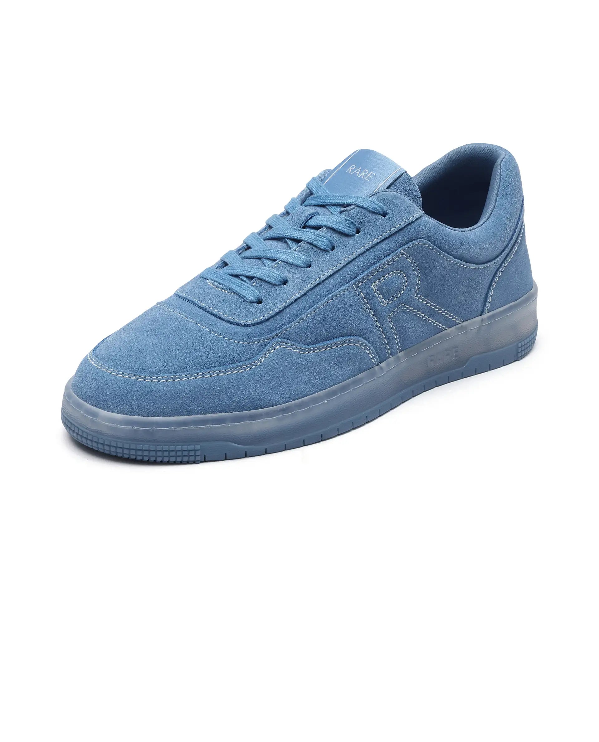 Rare Rabbit Men Oslo Blue Lace-Up Closure Sneaker