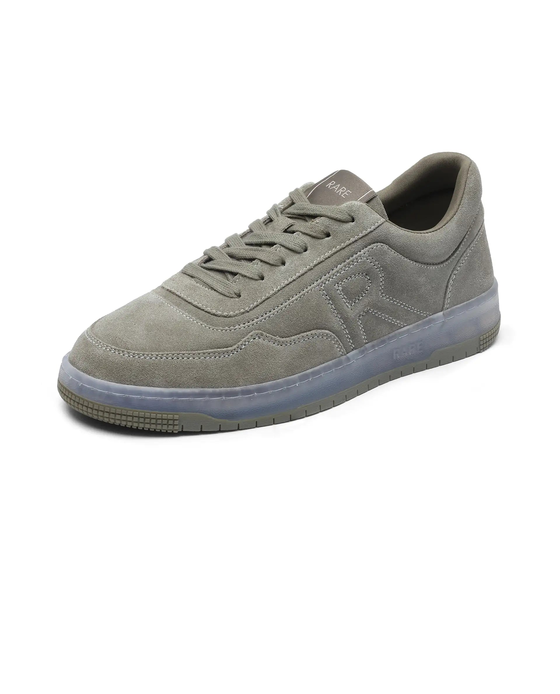 Rare Rabbit Men Oslo Olive Lace-Up Closure Sneaker