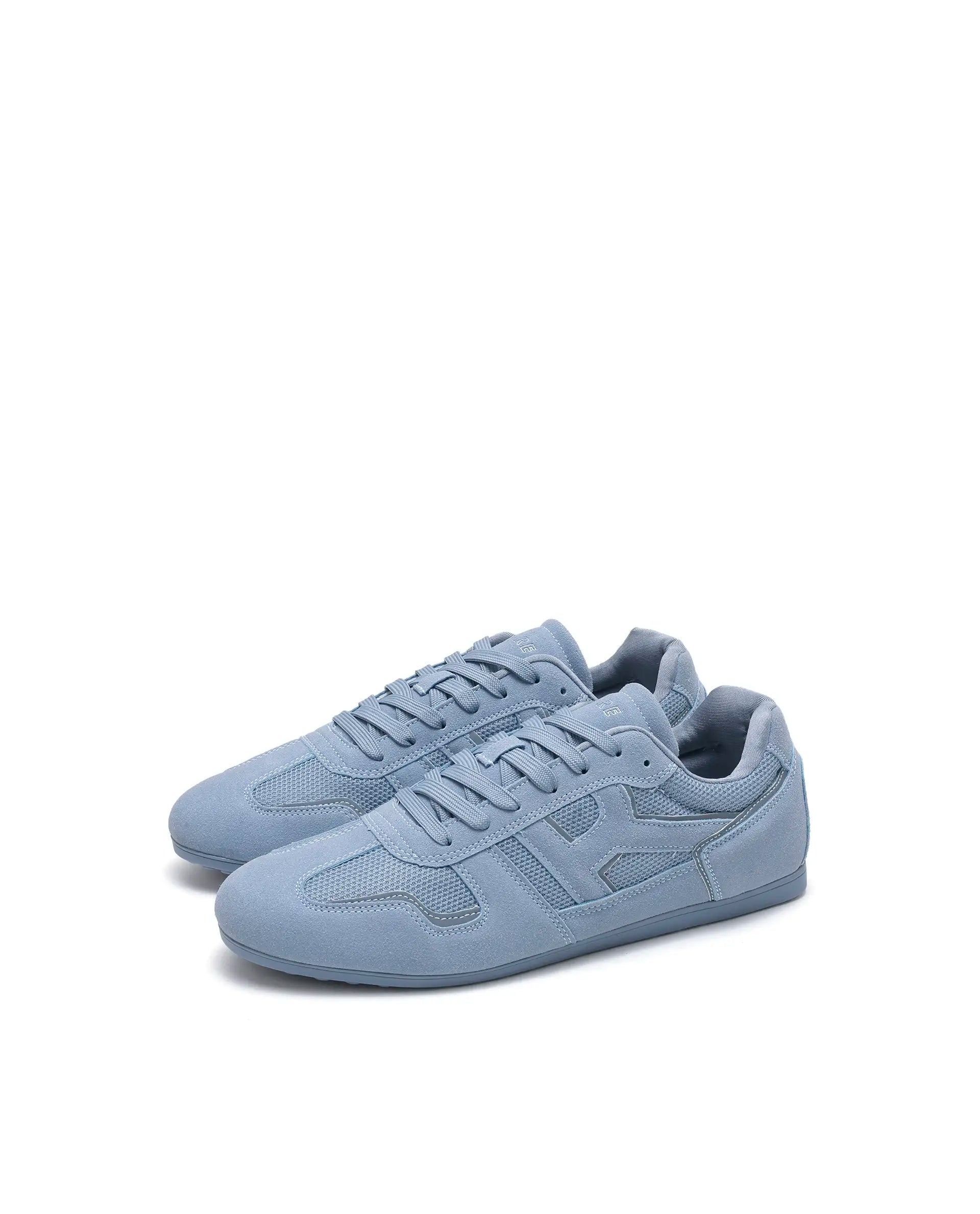 Rarez Unisex Otimo Light Blue Micro Suede Sneaker