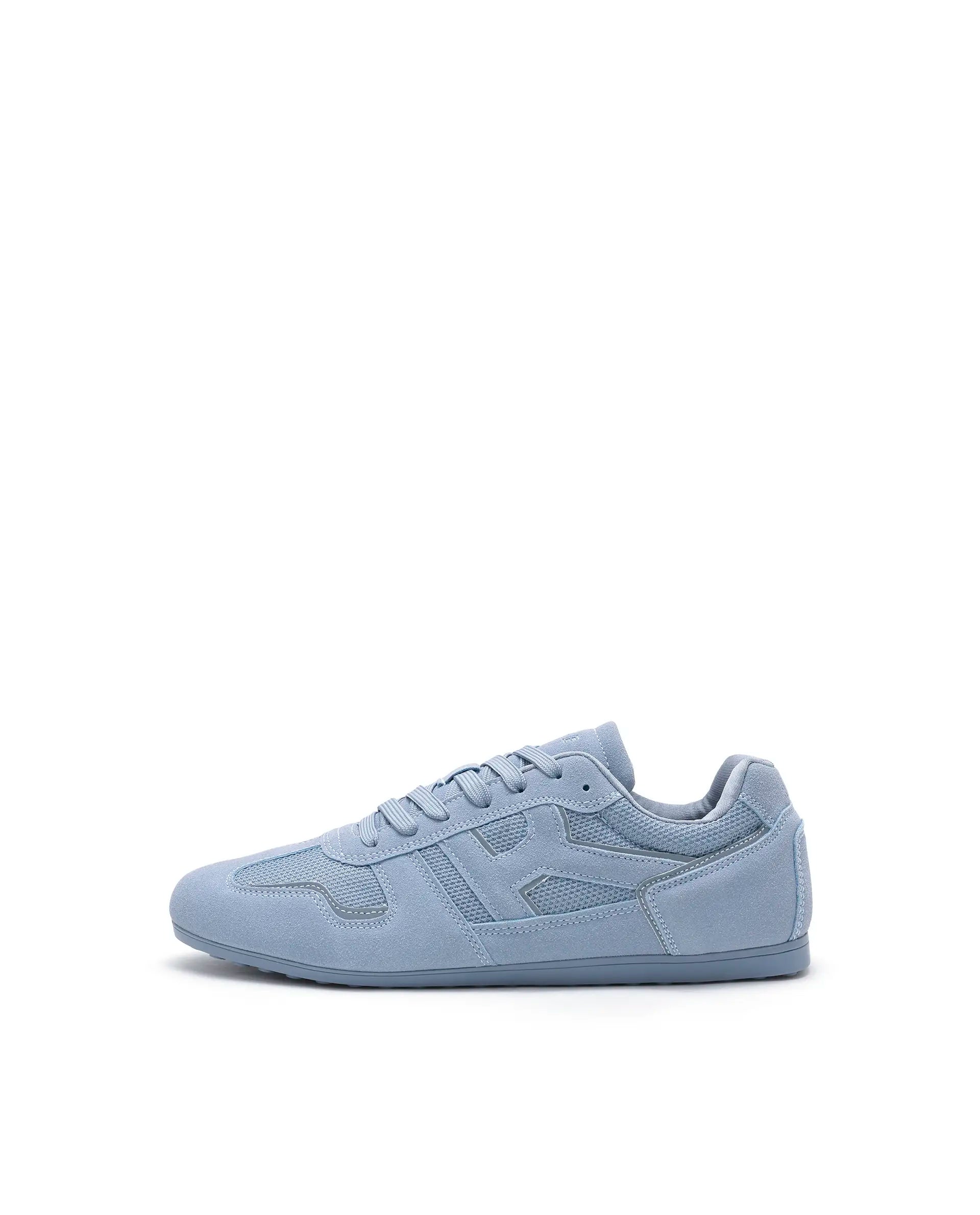 Rarez Unisex Otimo Light Blue Micro Suede Sneaker