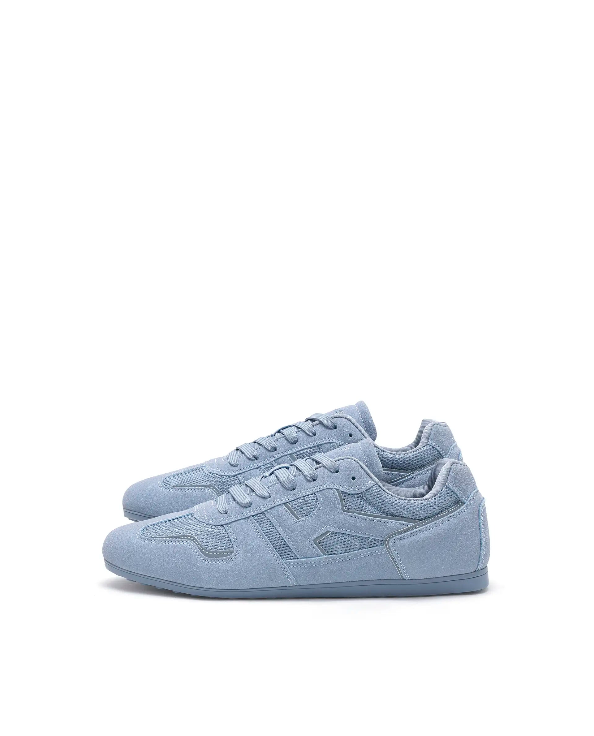 Rarez Unisex Otimo Light Blue Micro Suede Sneaker