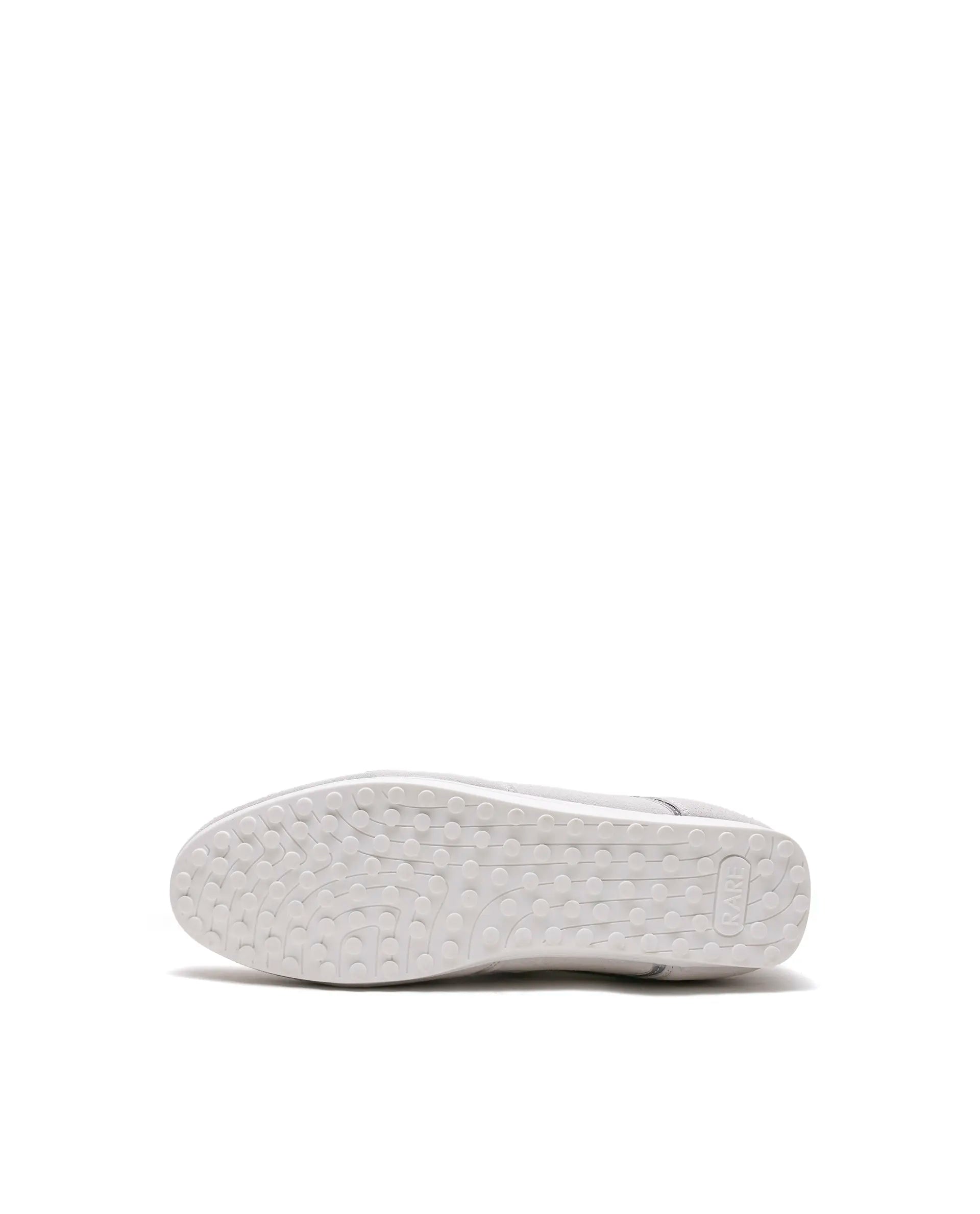 Rarez Unisex Otimo White Micro Suede Sneaker