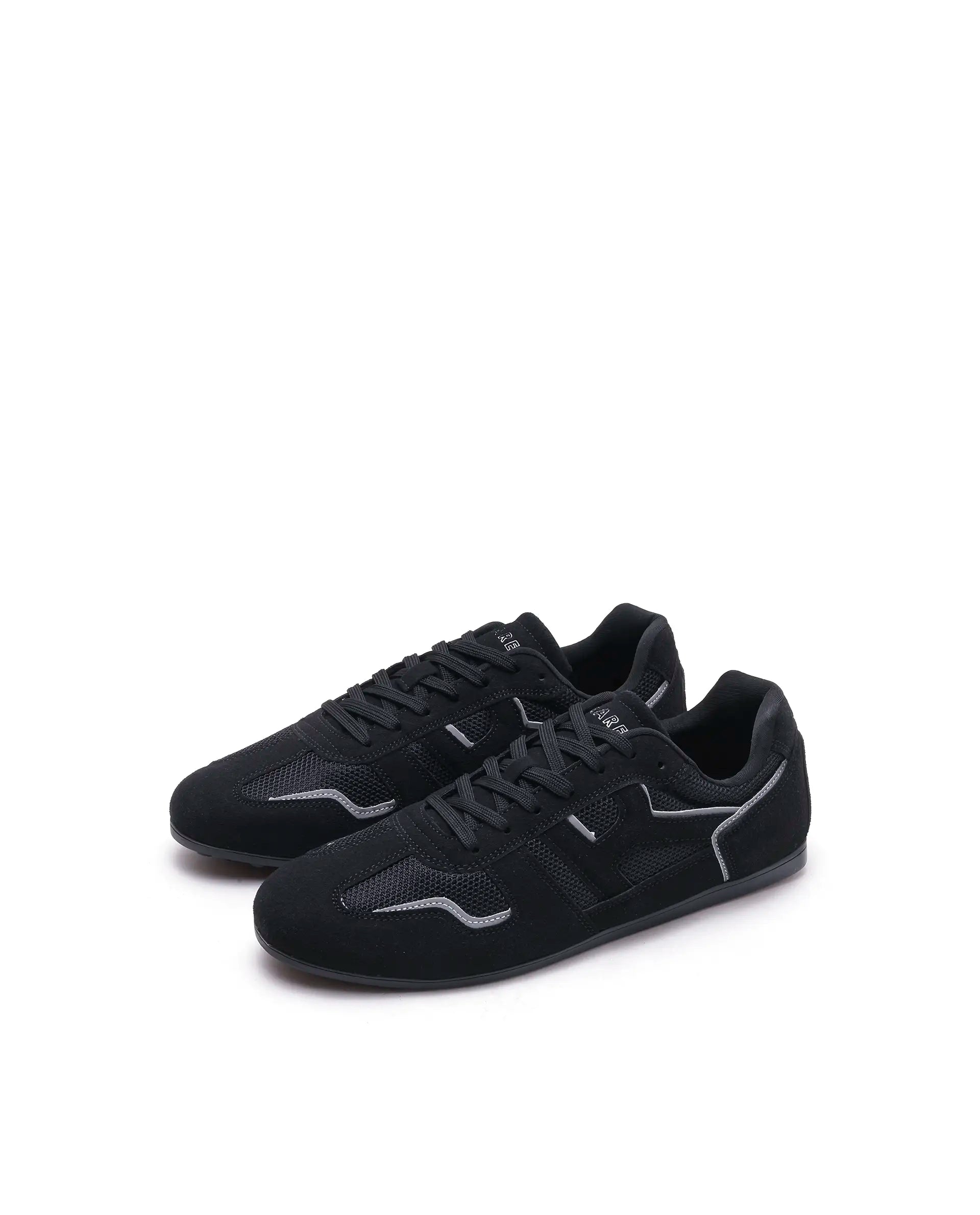Rarez unisex Otimo Black Micro Suede Sneaker
