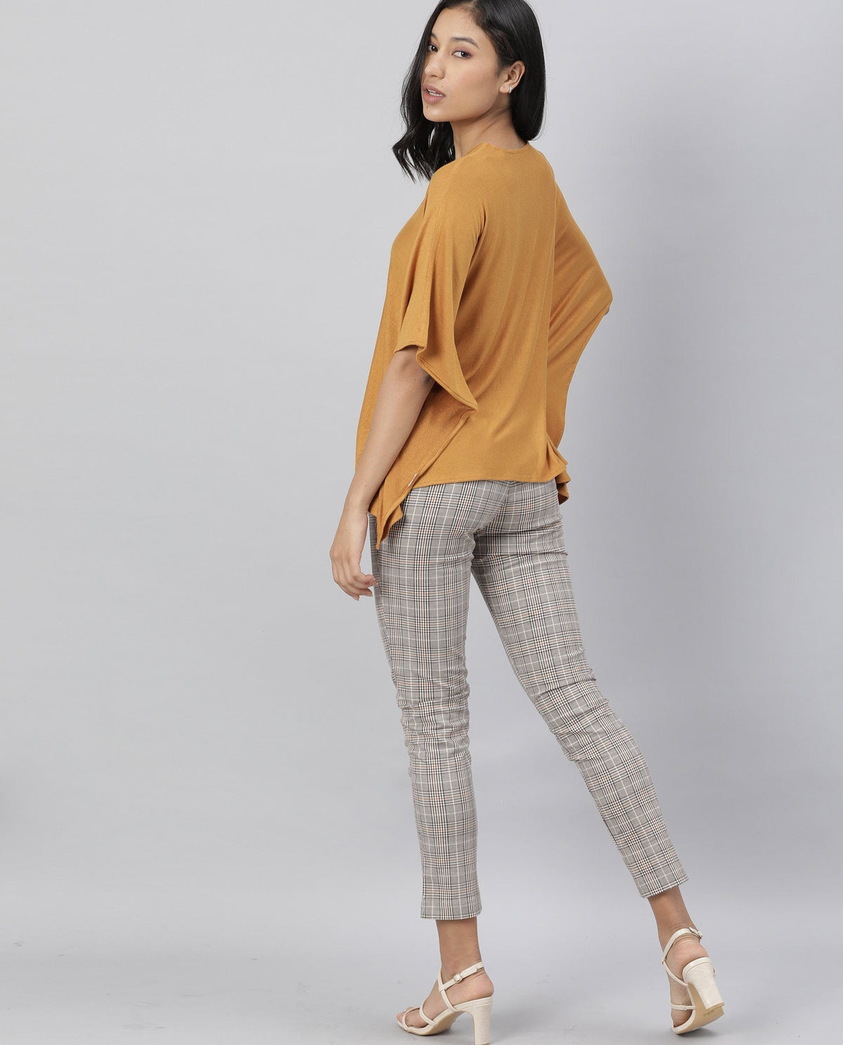 Rareism Women Pal Rust Top Full Sleeves Solid