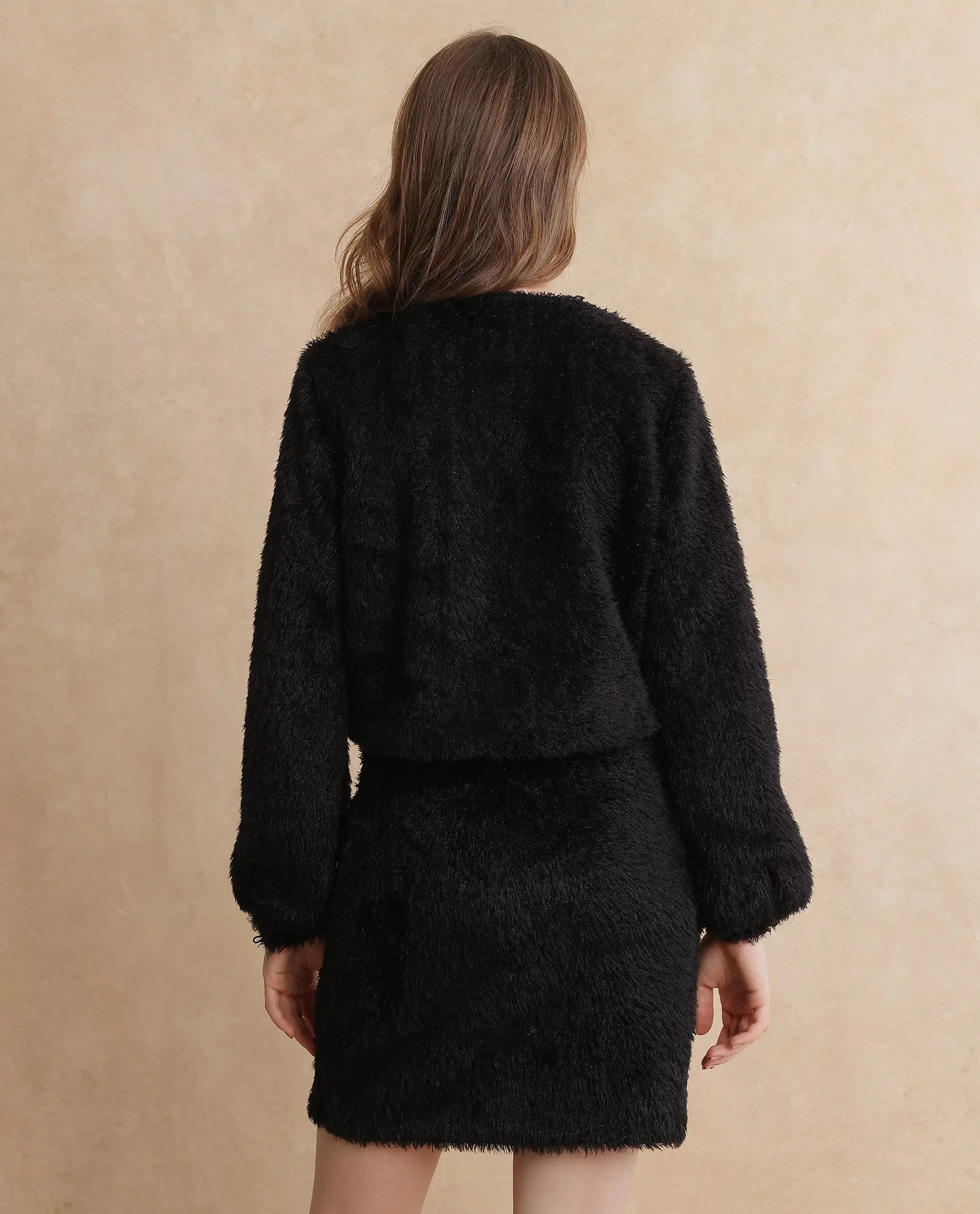 Rareism Women Pilxar Primary Black Jacket