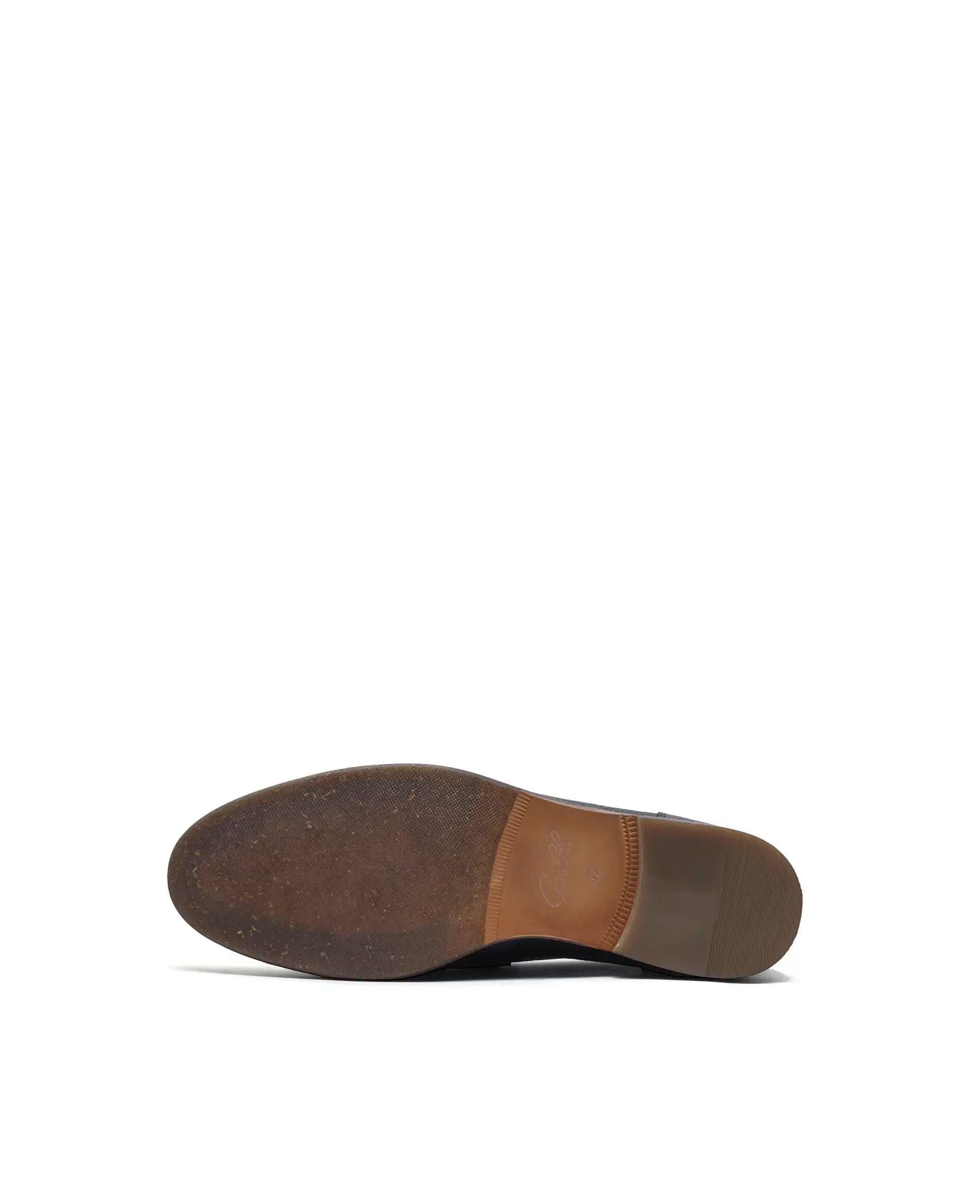 Rare Rabbit Men's Pinch Black Leather Mocassin