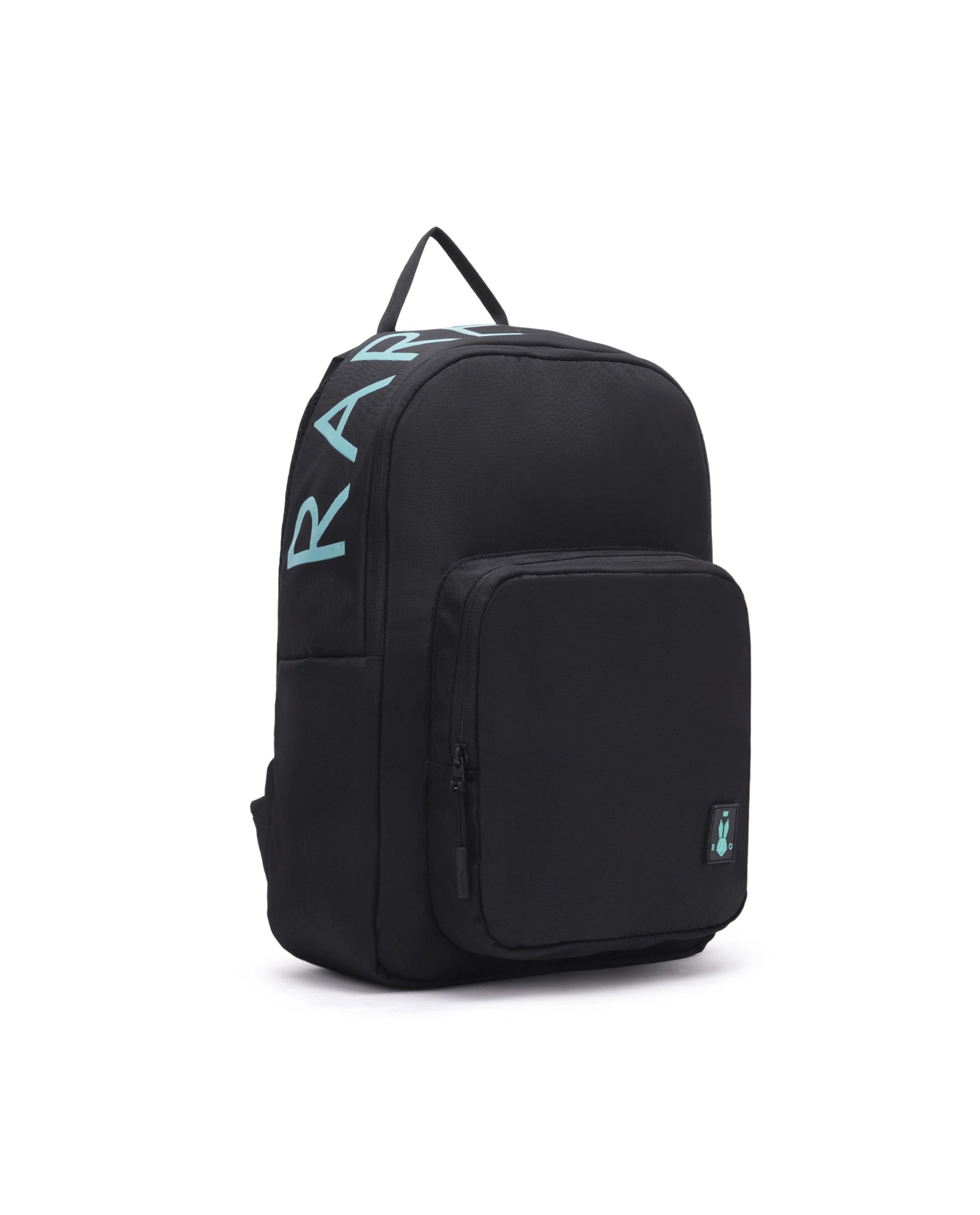 Rare Ones Kids Pitee Black Polyester Fabric Zipper Closure BackPack