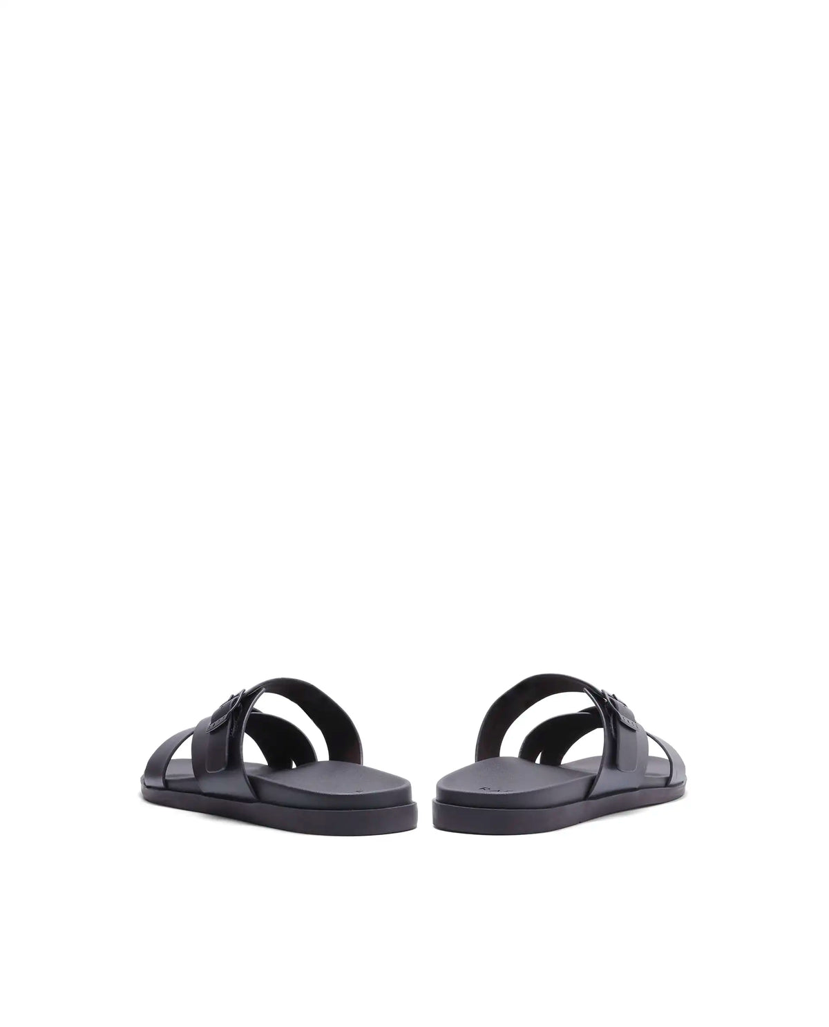 Rarez Men's Pluxi Dark Prune Leather Regular Sandal