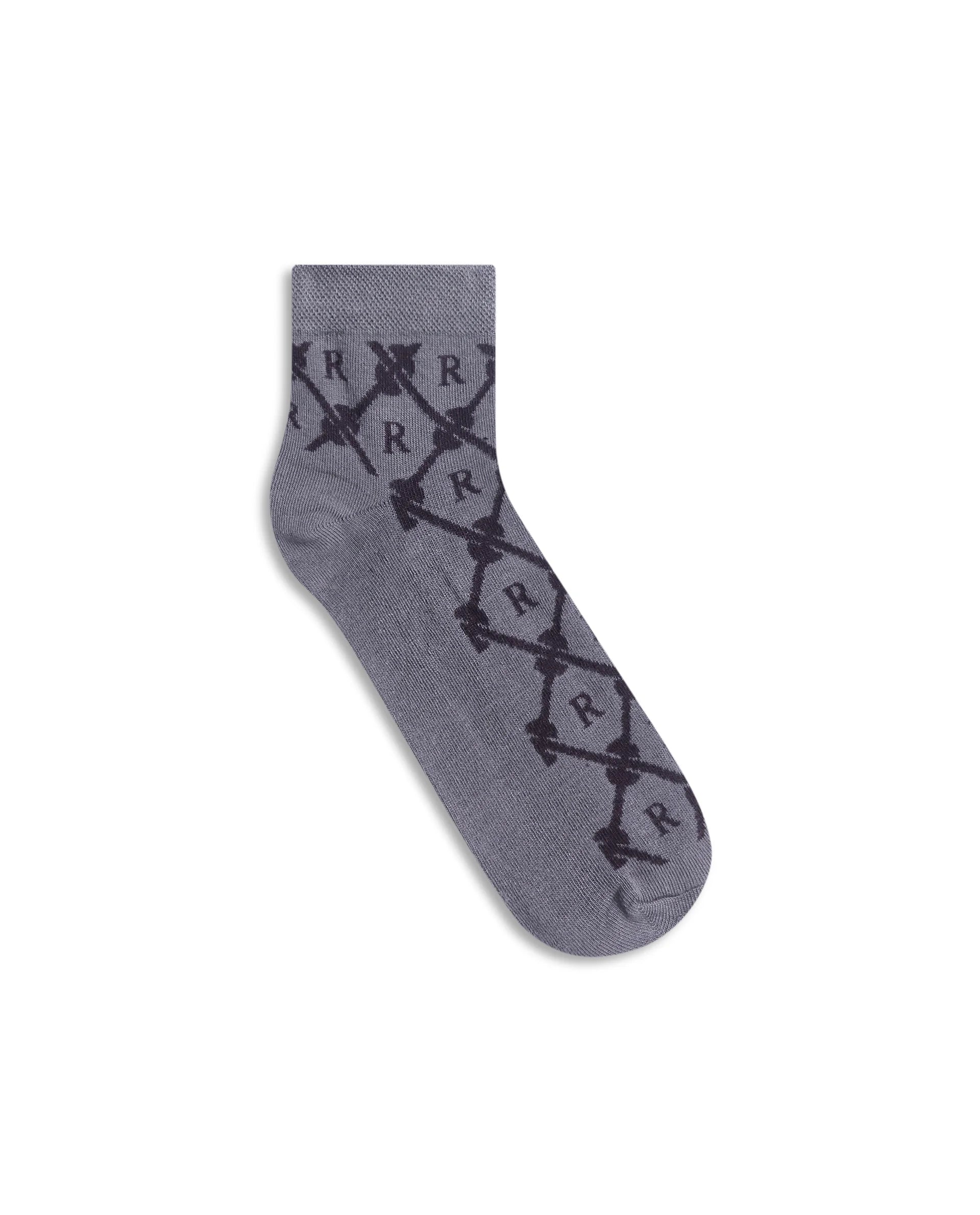 Rare Rabbit Men Polk & Mono Assorted High Ankle Socks