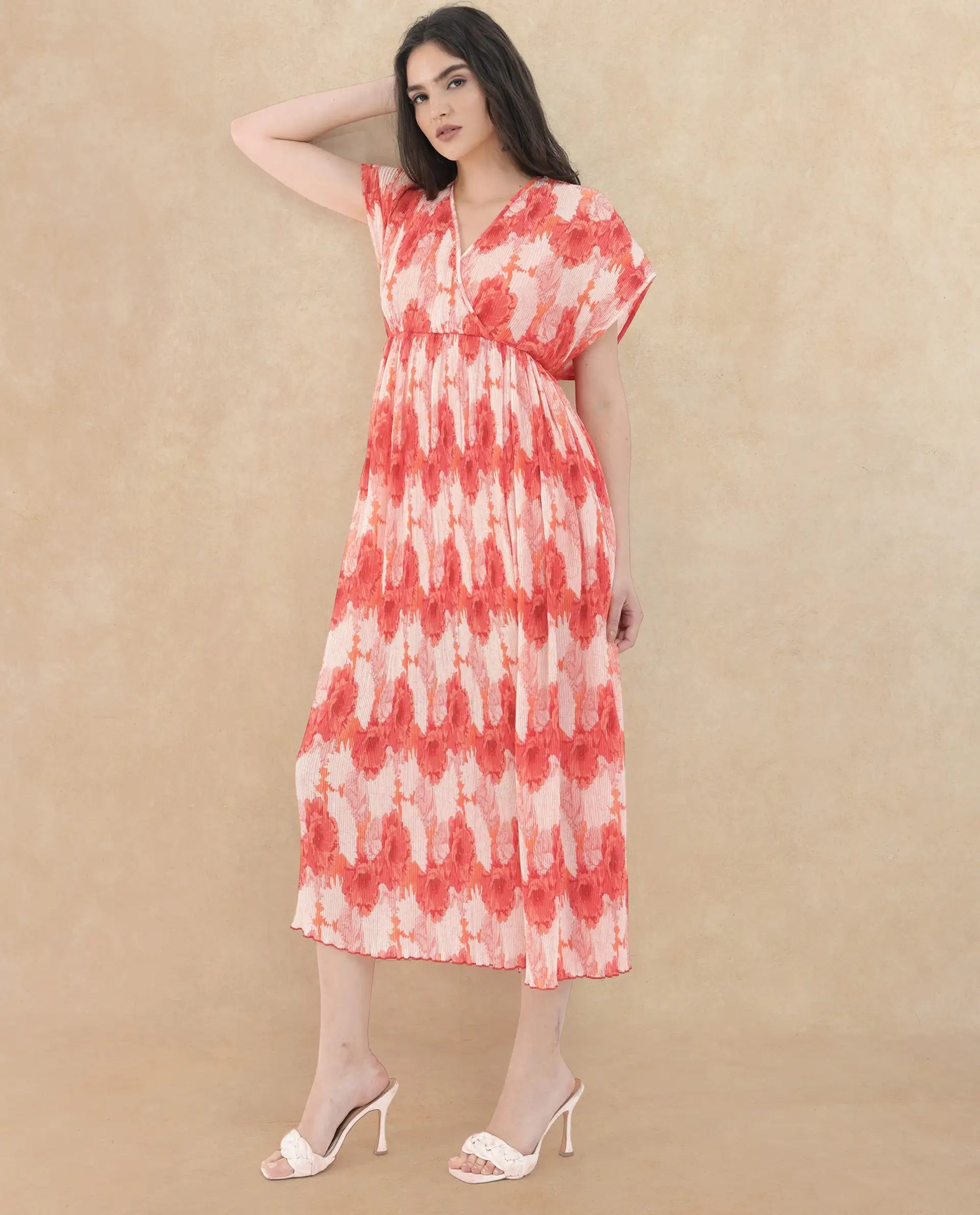 Rareism Womens Ravoli Red Dress Sleeveless Solid