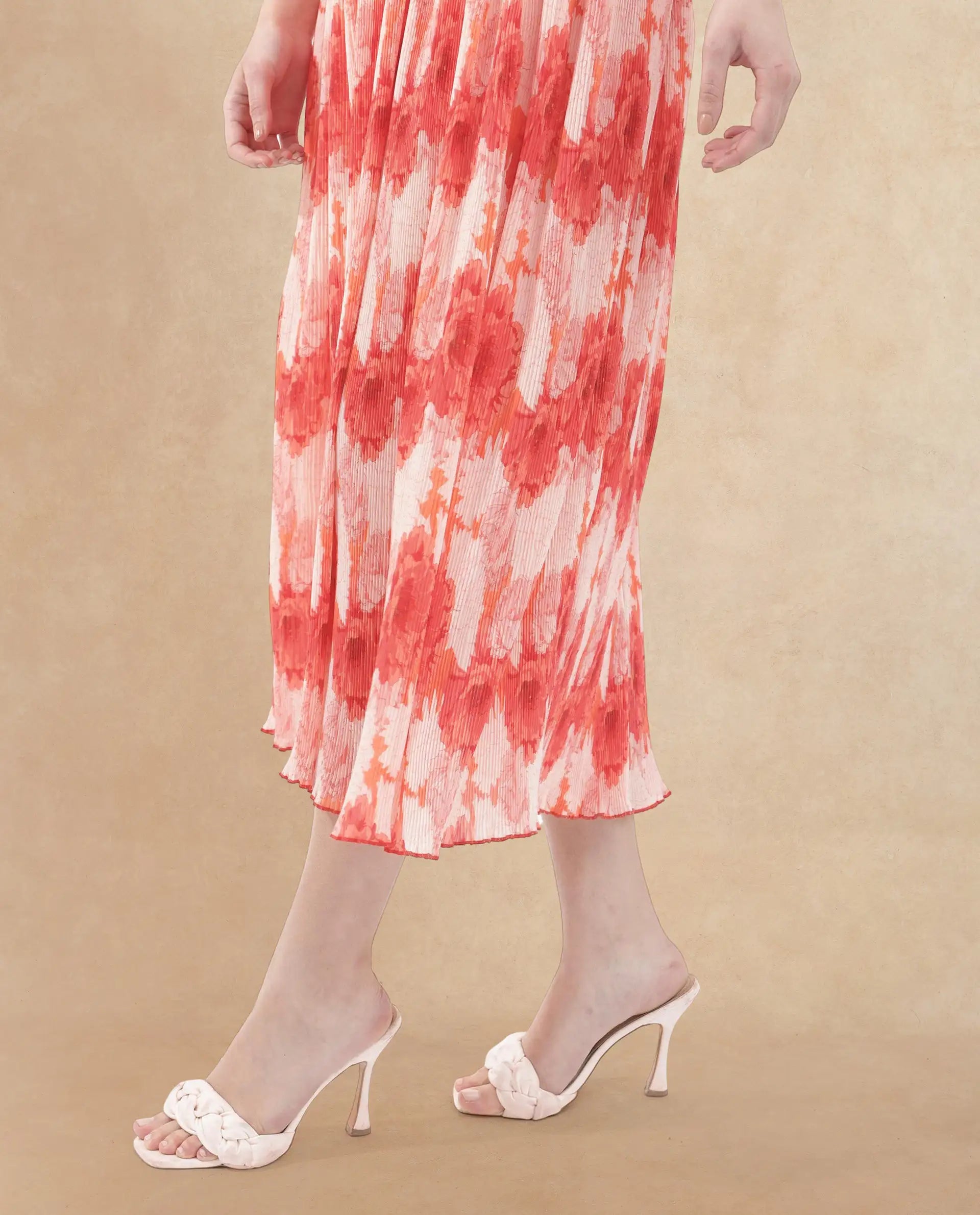 Rareism Womens Ravoli Red Dress Sleeveless Solid