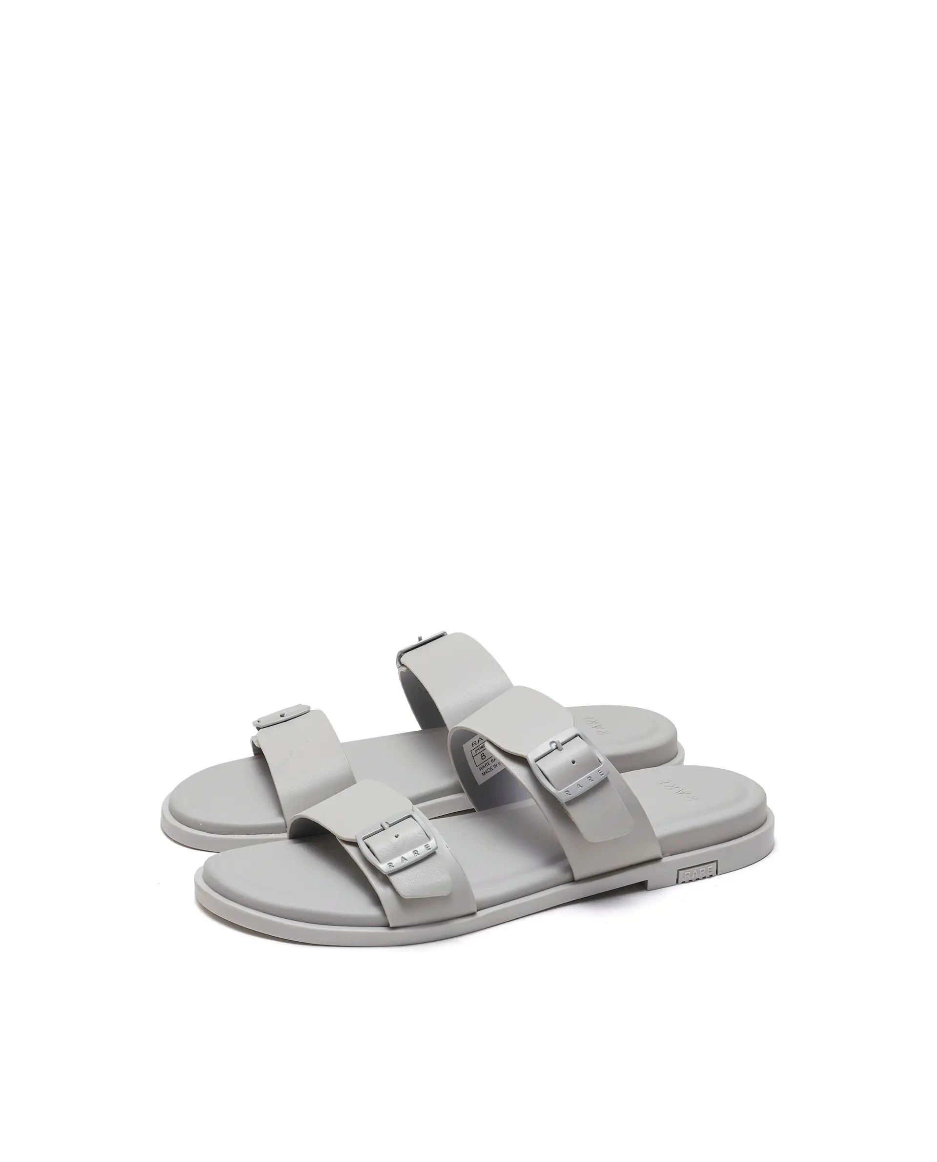 Rarez Men's Rayn Light Sledge Grey Leather Regular Sandal