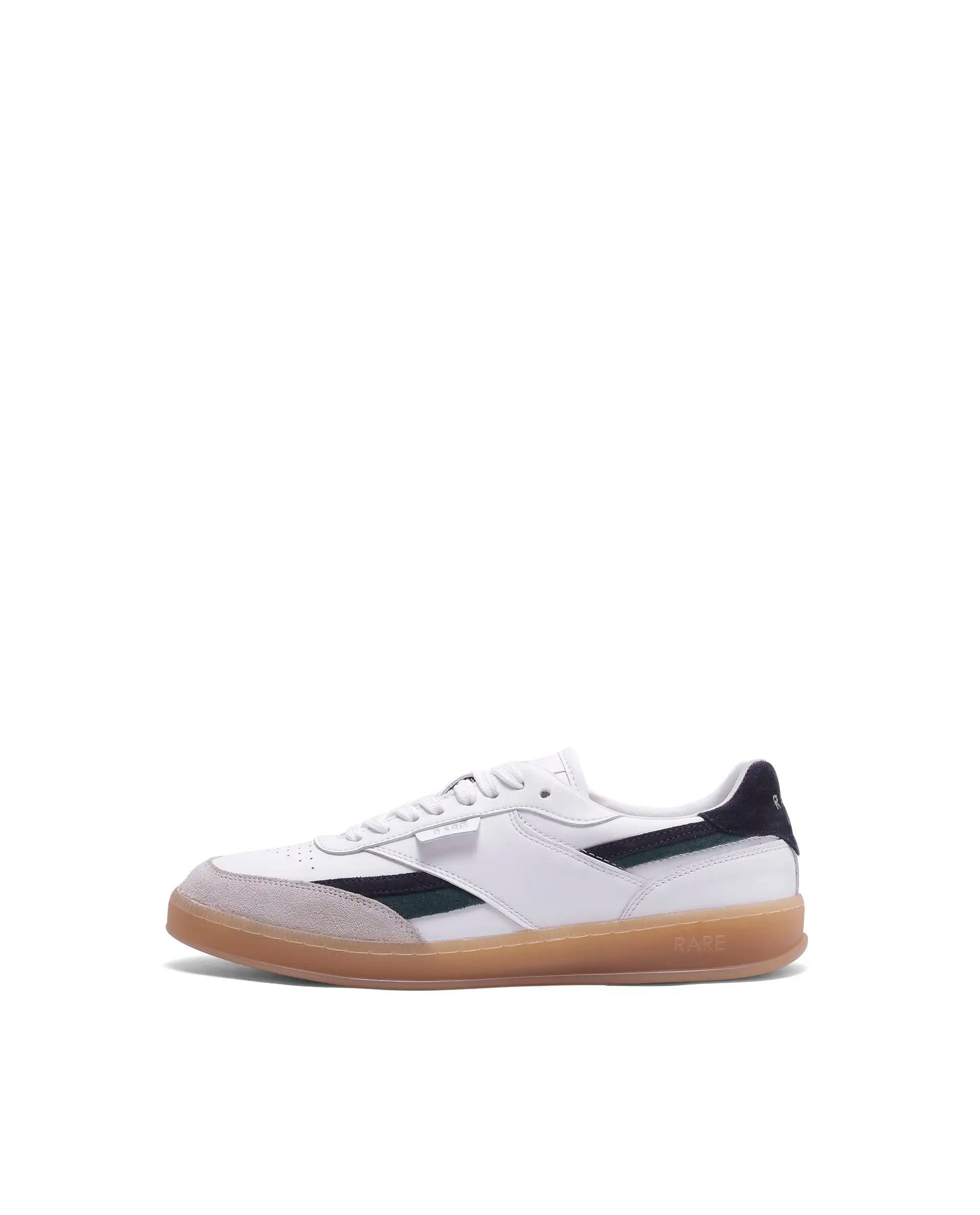 Rarez Men's Reed Primary White Micro Fiber Regular Sneaker