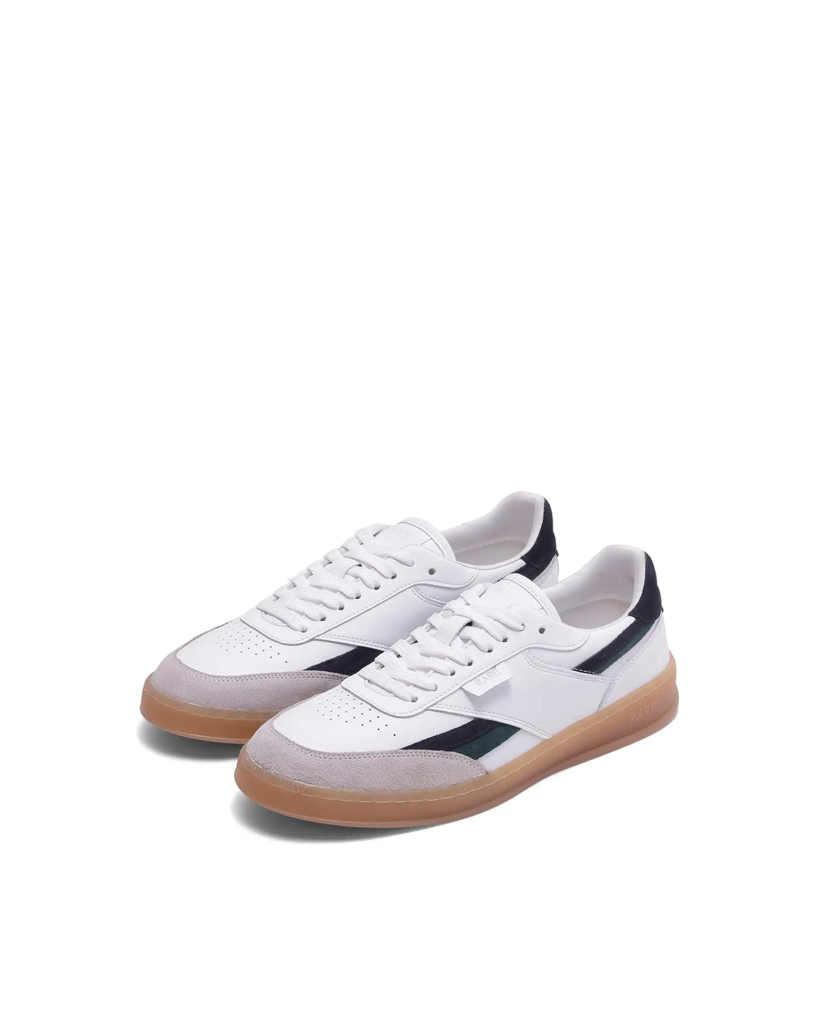 Rarez Men's Reed Primary White Micro Fiber Regular Sneaker
