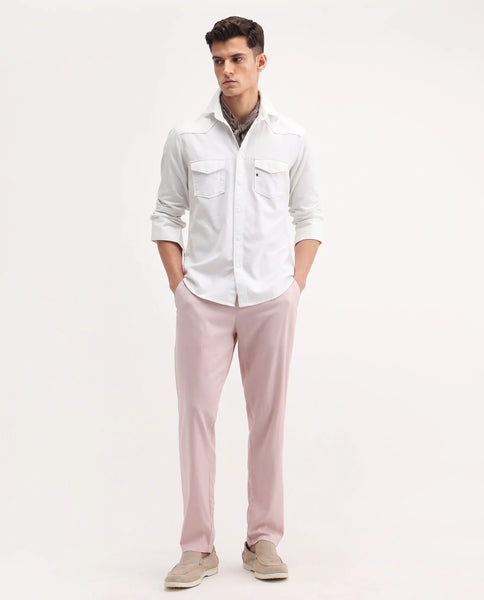 【コットンリネン】Berluti　Slacks Pants　薄ピンク　46　春夏 Loose Lightweight Cotton Pull-On Pant | Banana Republic
