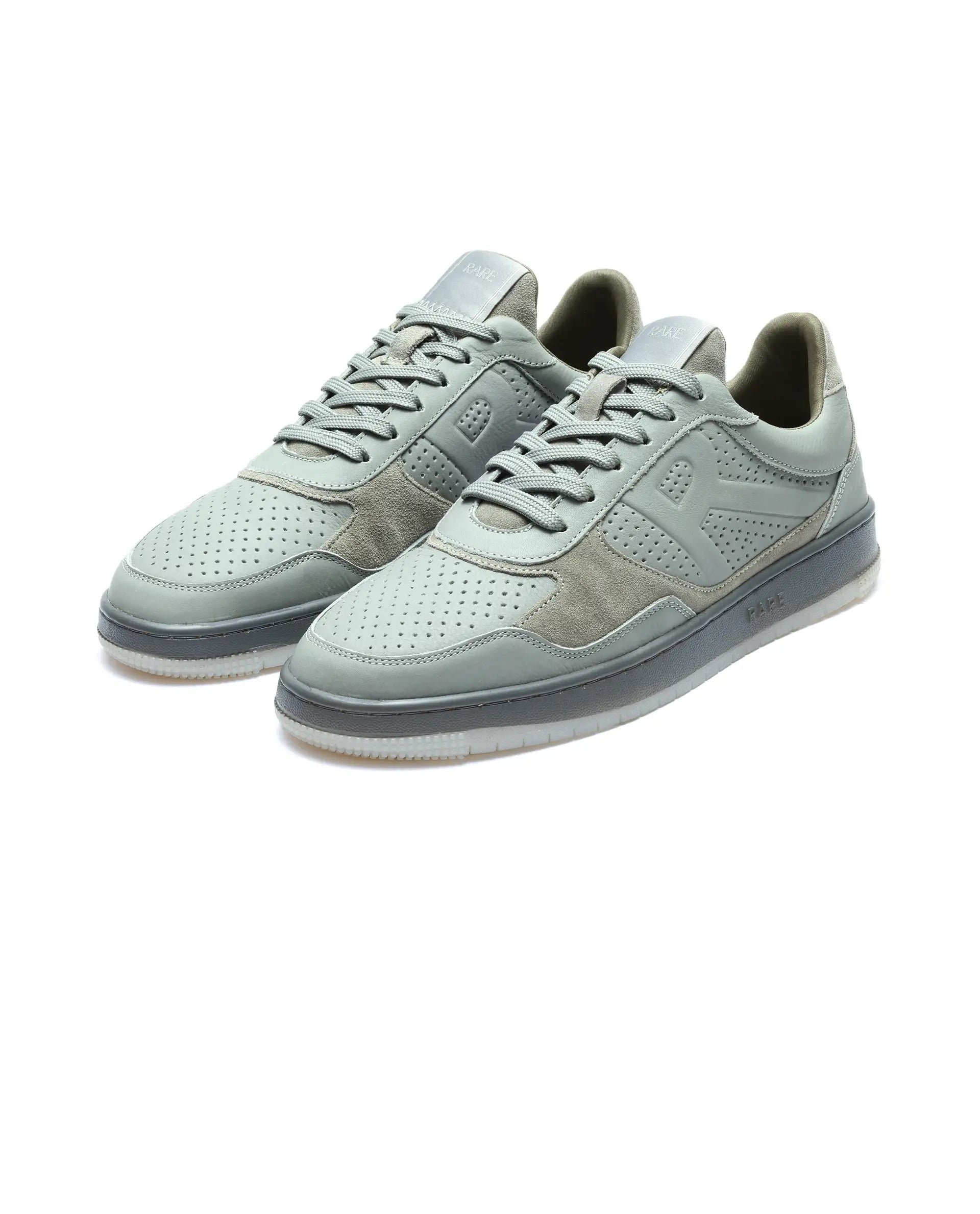 Rare Rabbit Men's Reven Sage Lace-Up Closure Leather Sneaker