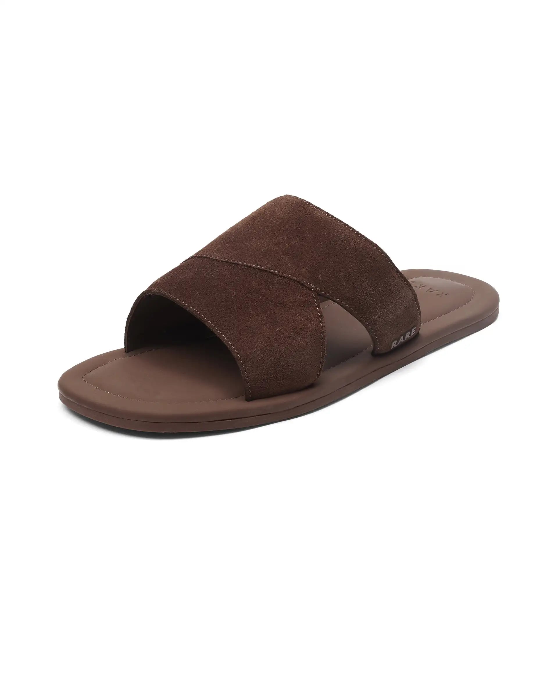 Rare Rabbit Men Rho Tan Slip-On Closure Sandal