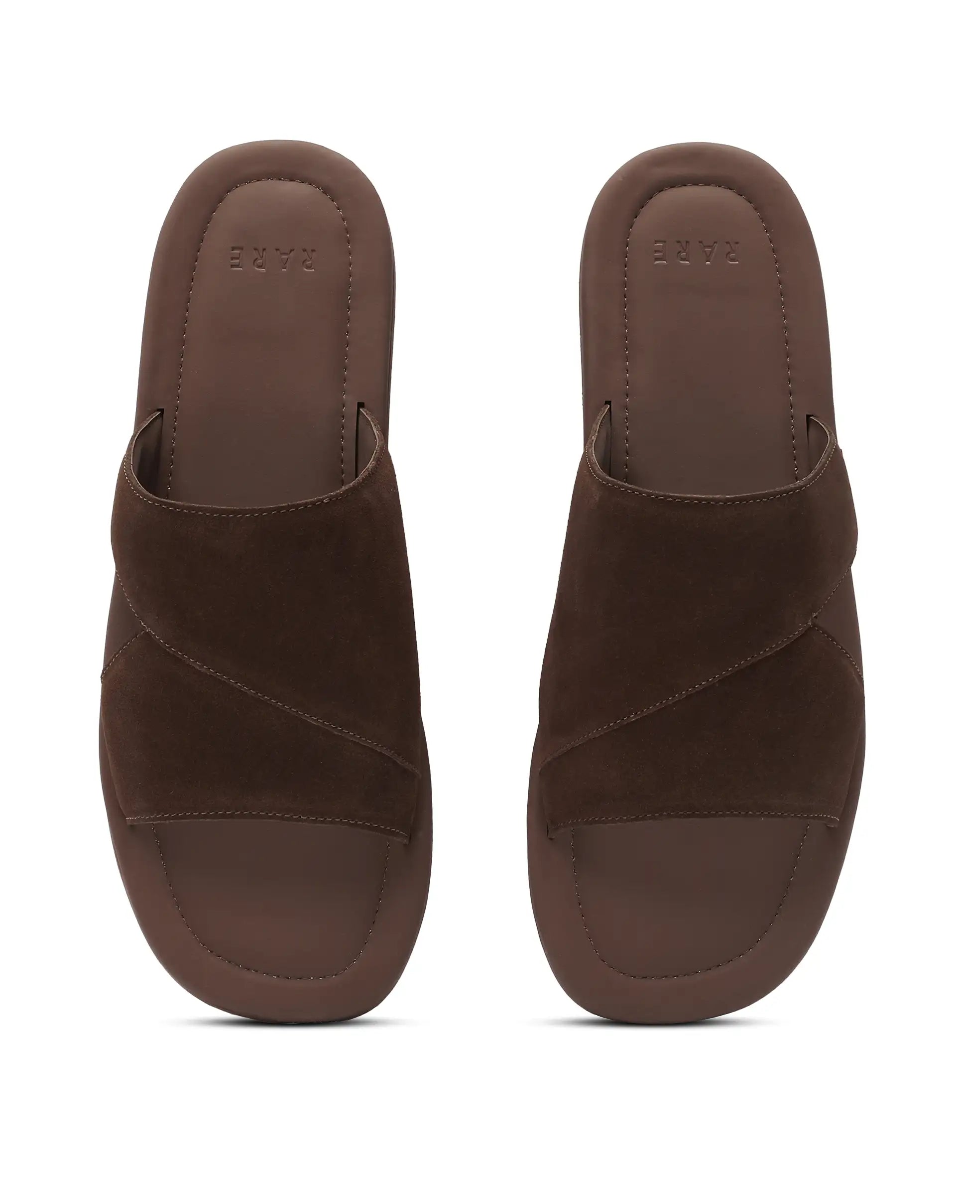 Rare Rabbit Men Rho Tan Slip-On Closure Sandal