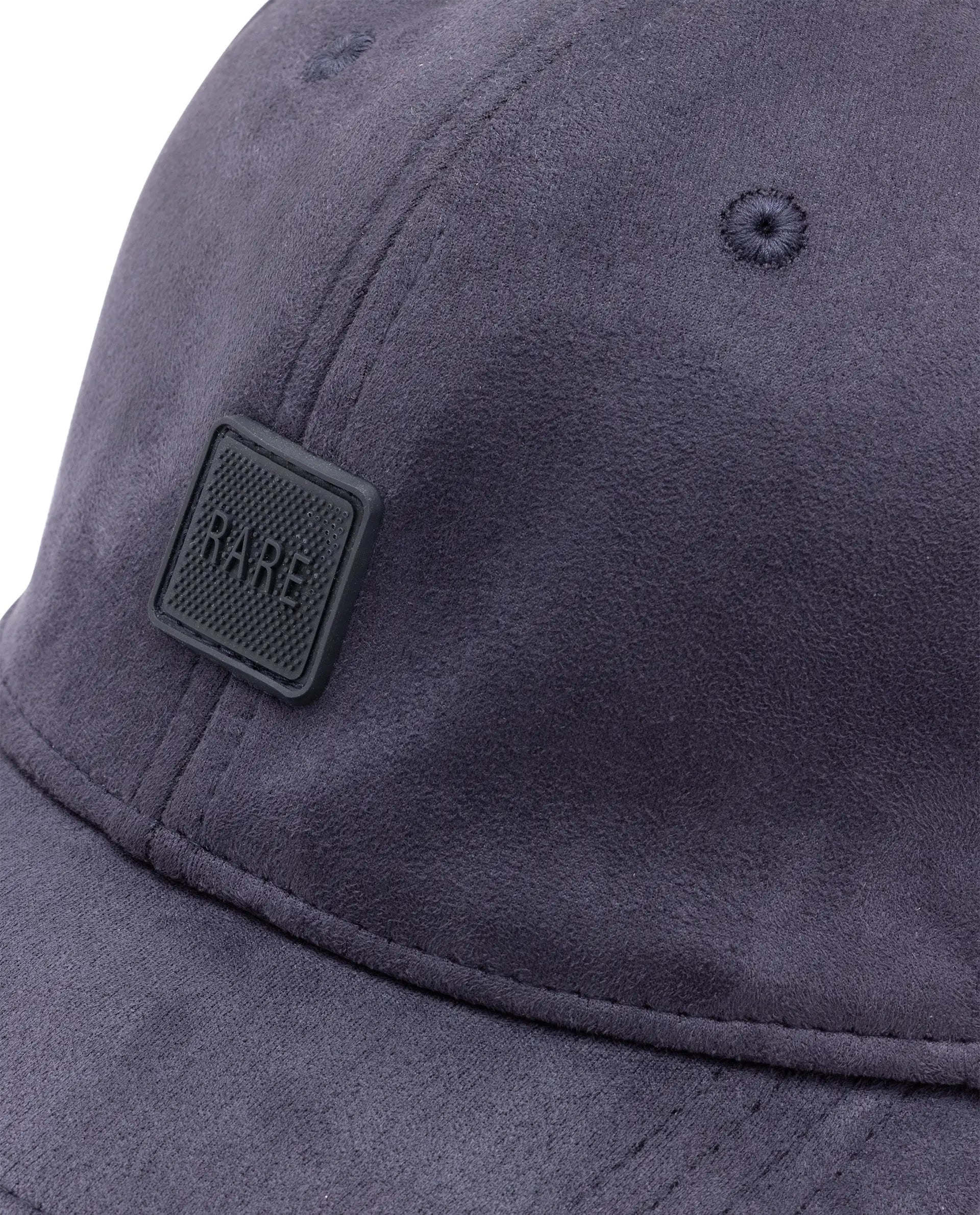 Rare Rabbit Men Rigg Navy Monotone Color Silicone Badge Branding Cap