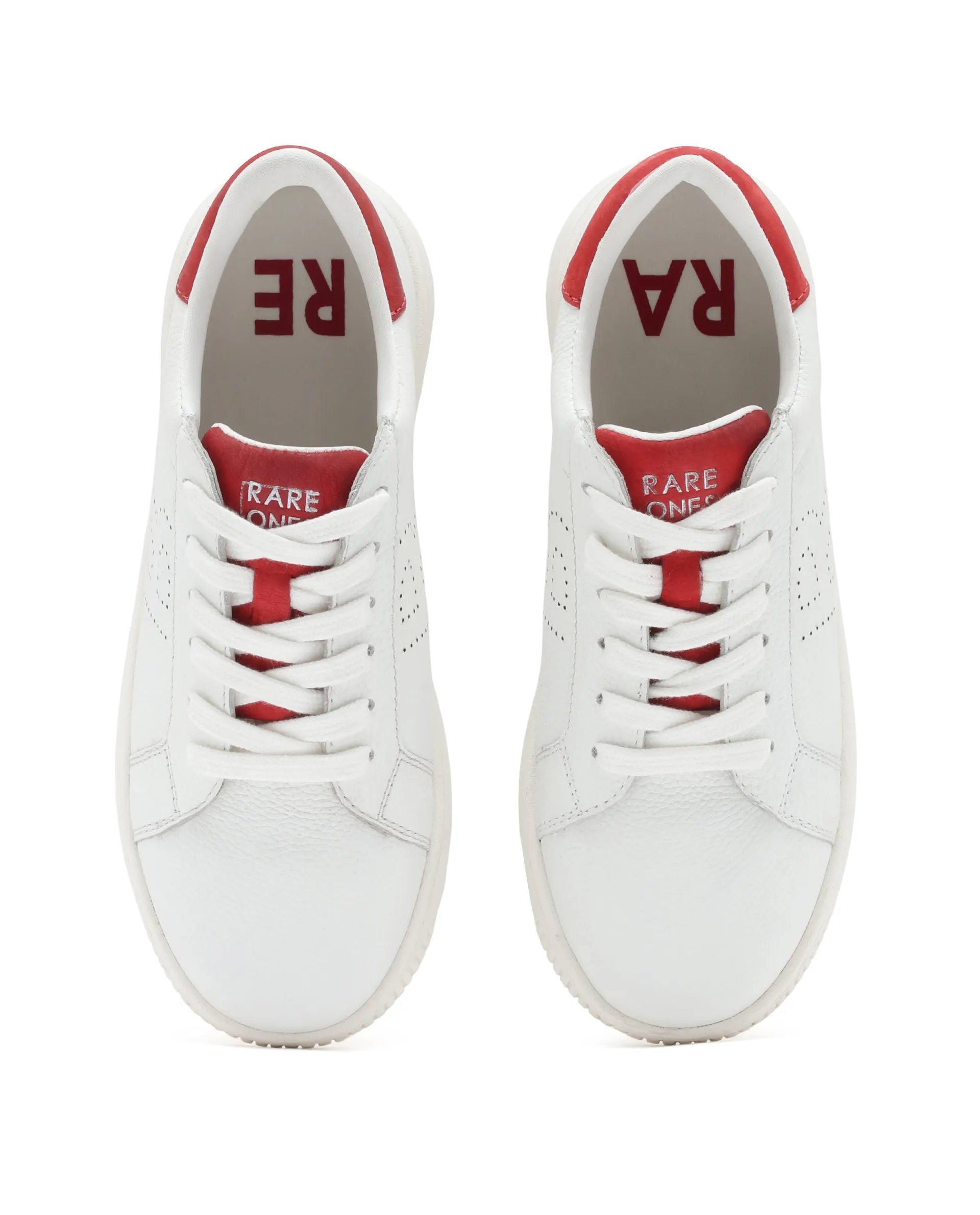 Rare Ones Kids Rock Red Leather Lace-Up Sneaker