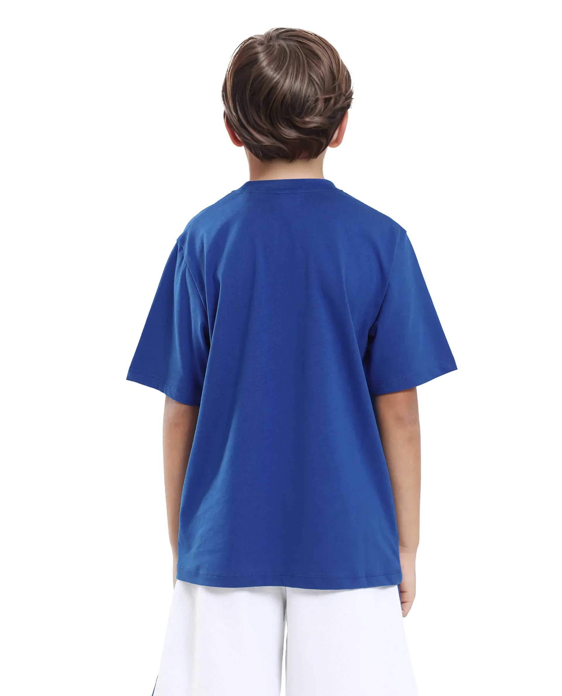 Rare Ones Kids Ronal Blue Cotton Half Sleeve Printed Slip-On Closure Regular Fit T-Shirt
