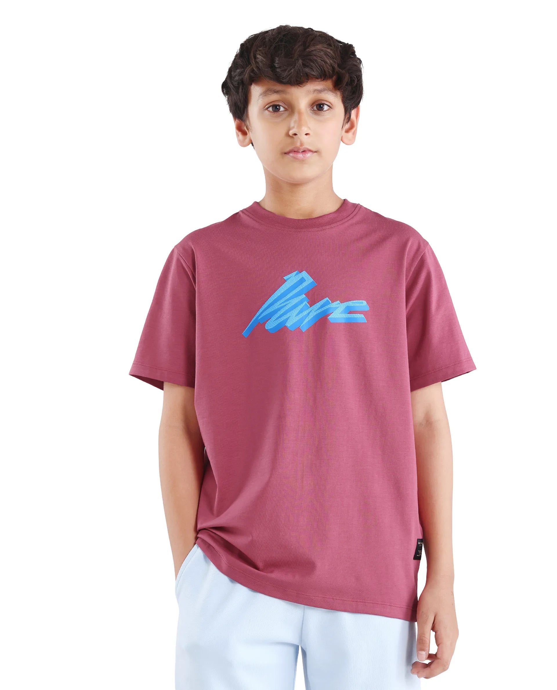 Rare Ones Kids Via-K Dark Pink Cotton Blend Pull-On Closure Regular Fit T-Shirt
