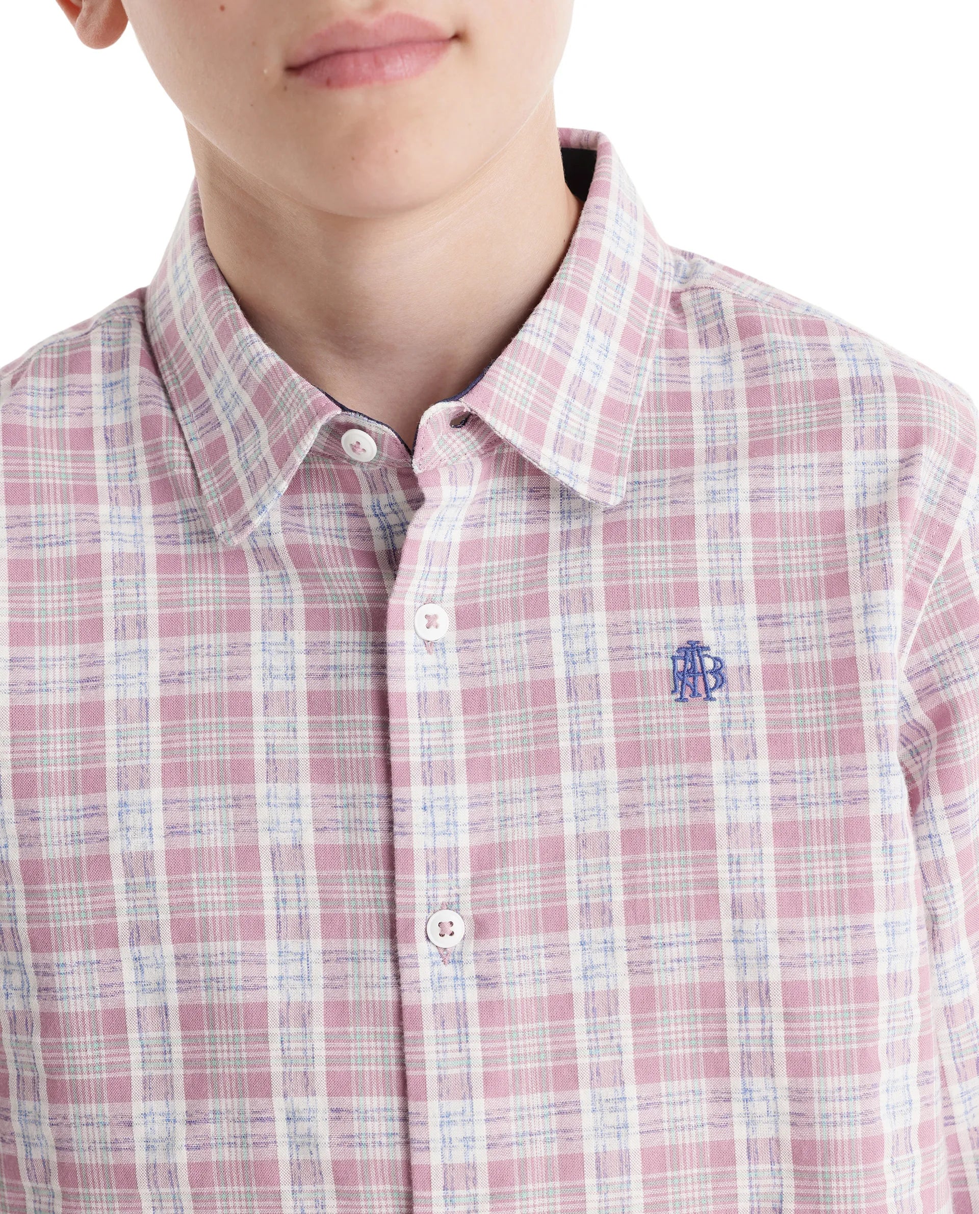 Rare Ones Kids Venzor Dark Maroon Cotton Fabric Button Closure Regular Fit Shirt