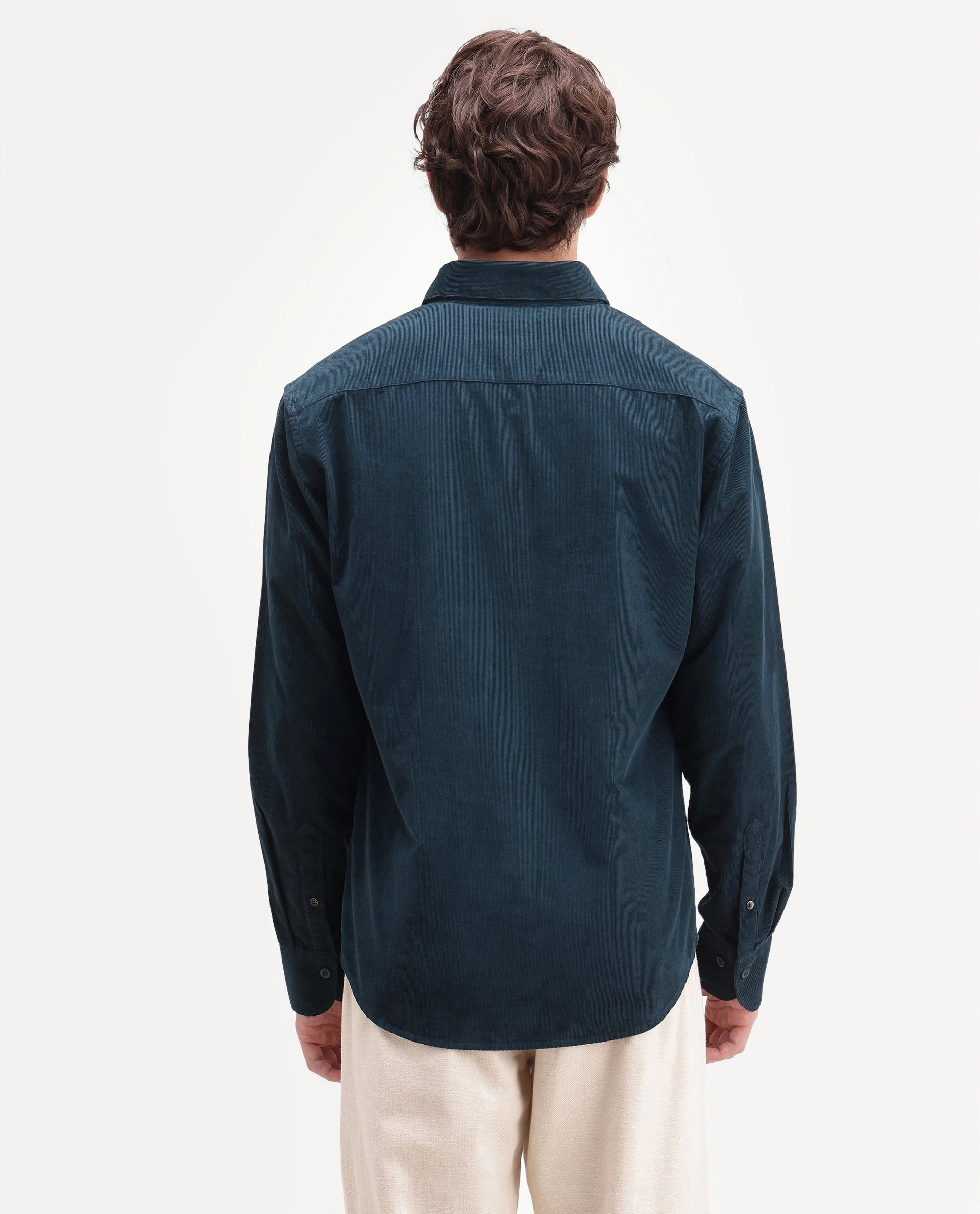 Rare Rabbit Men's Buita-Aw26 Teal Cotton Spread Collar Regular Fit Plain Shirt