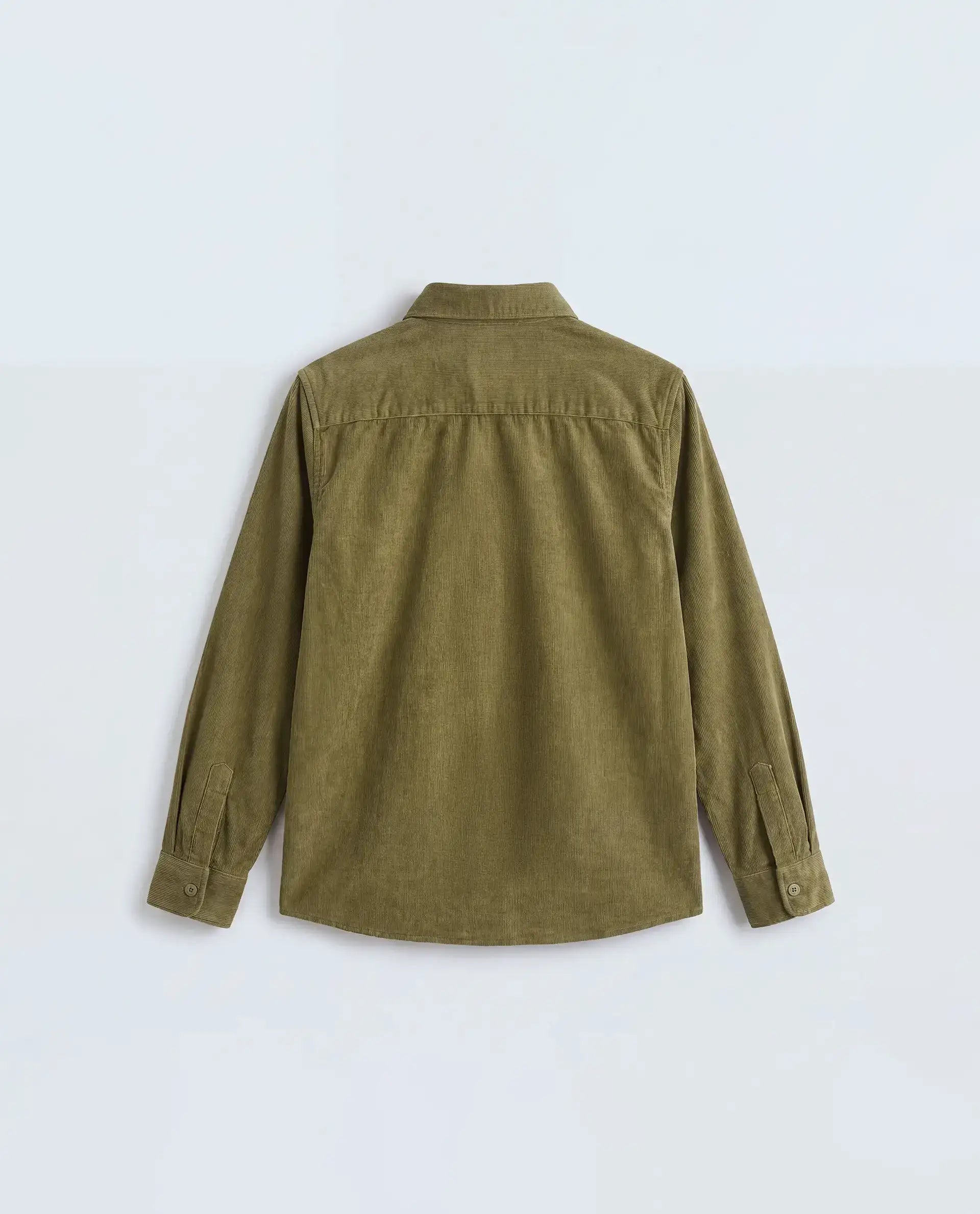 Rare Ones Kids Ceon Light Green Cotton Fabric Button Closure Regular Plain Shirt