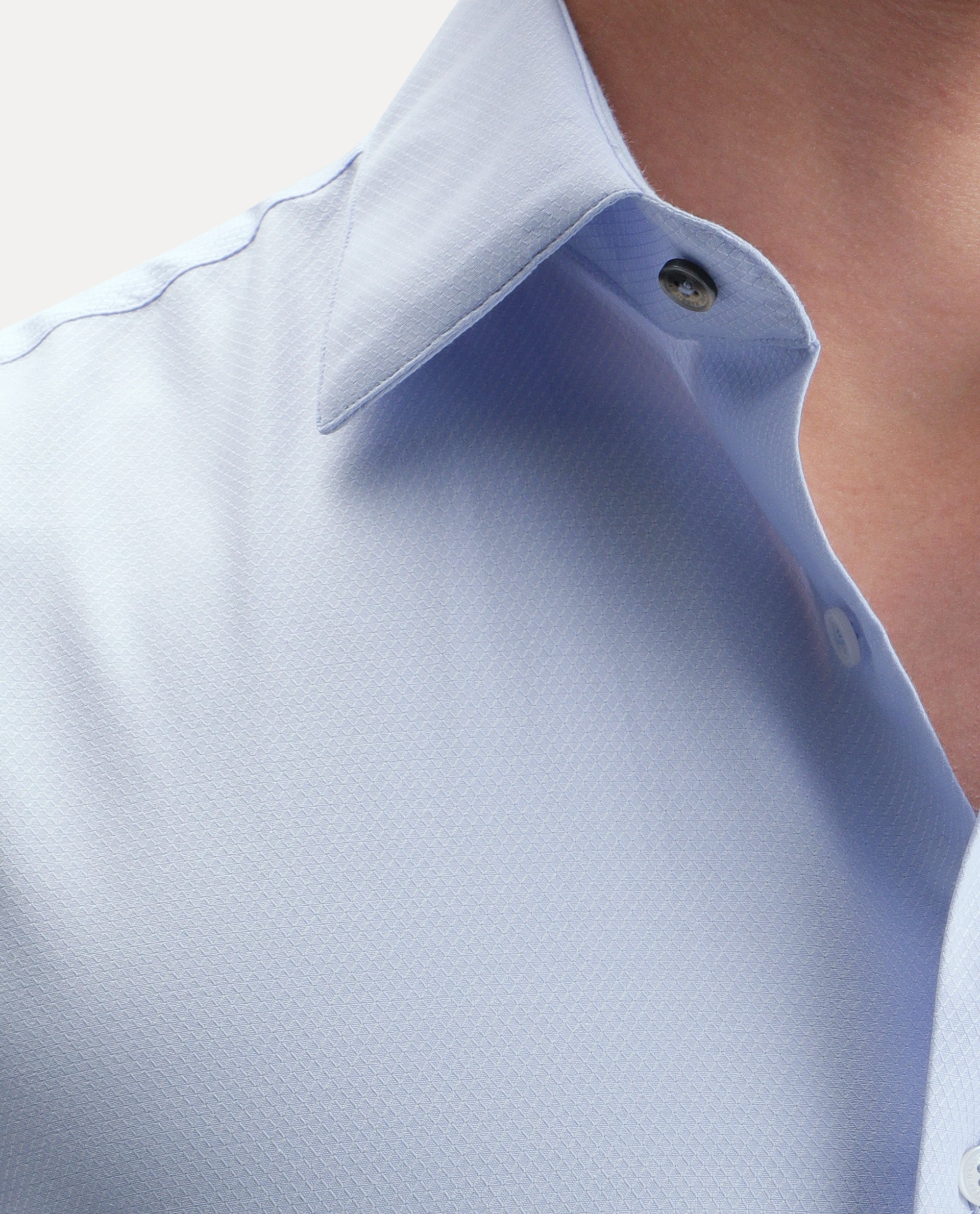 Rare Rabbit Men's Orvex Light Purple Polyester Blend Spread Collar Button Regular Plain Shirt