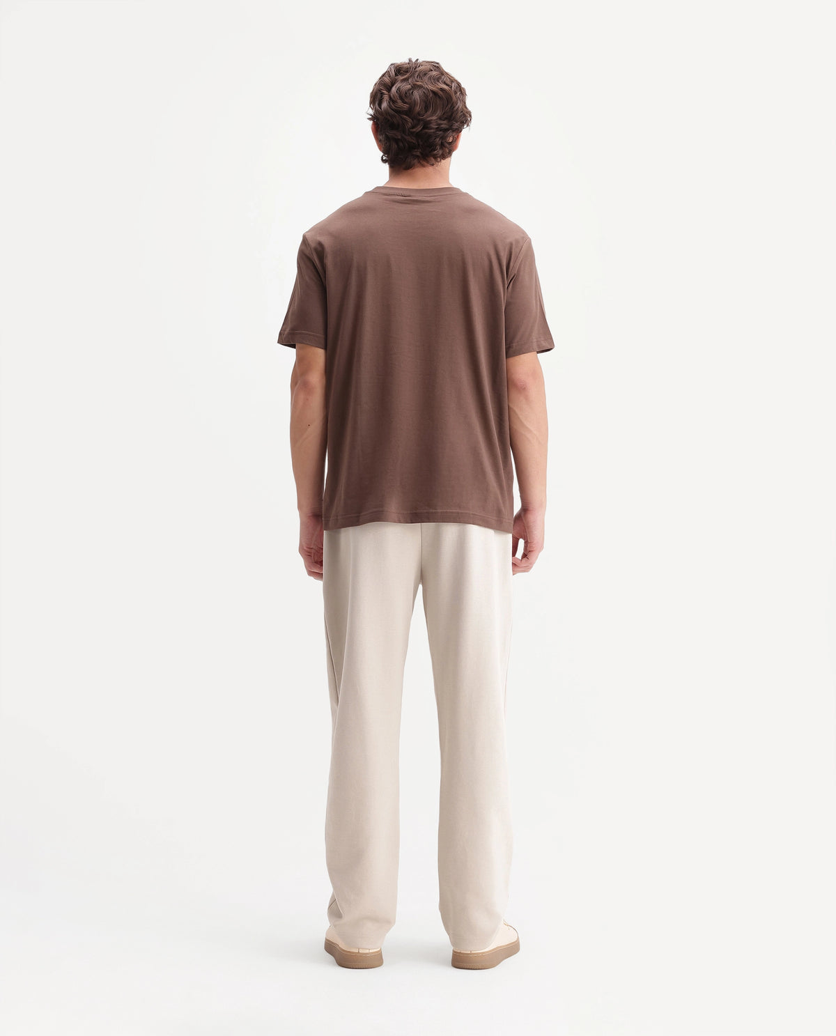 Rare Rabbit Men's Badro Beige Cotton Blend Regular Plain Track Pant