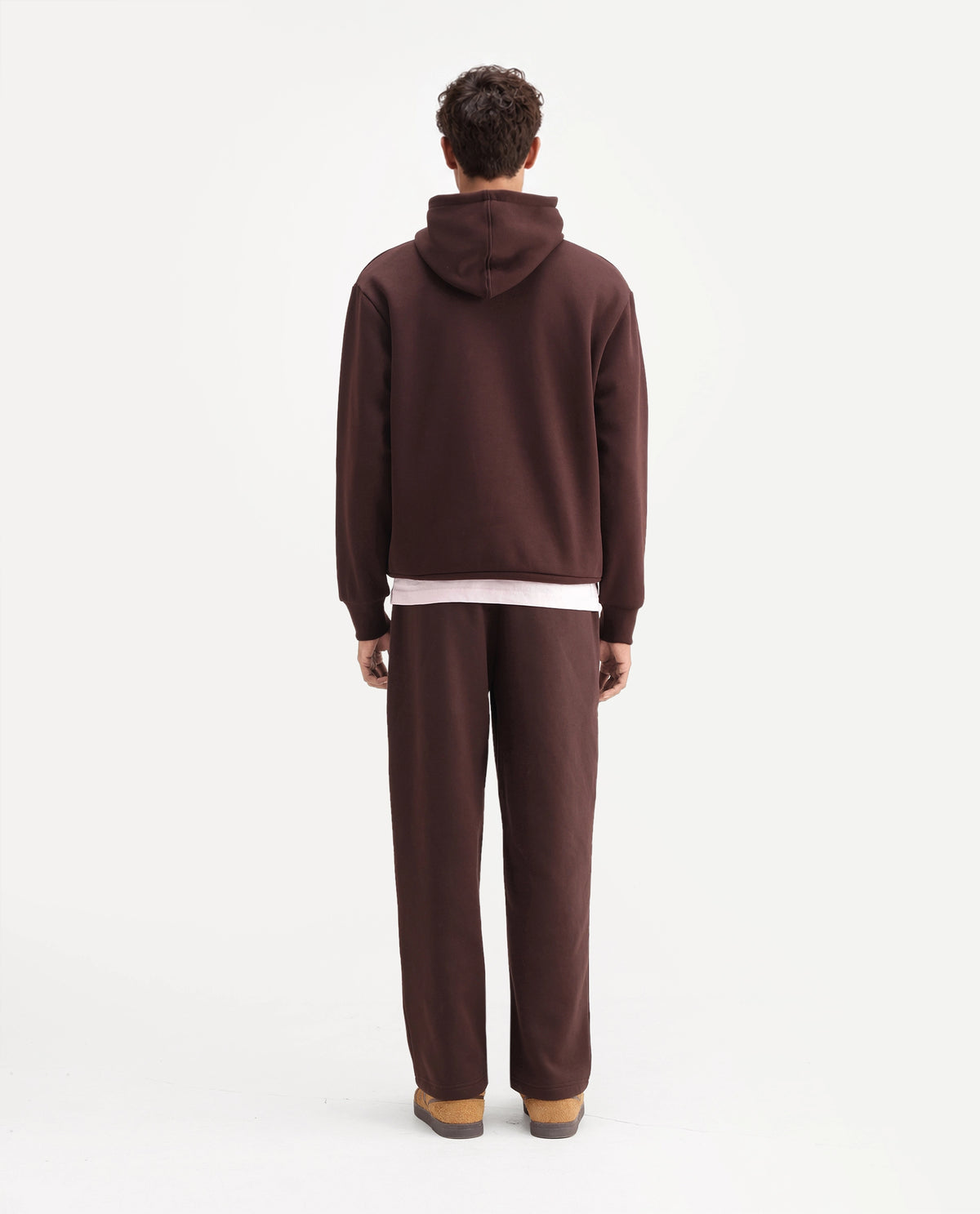 Rare Rabbit Men's Kore-T Brown Cotton Blend Regular Plain Track Pant