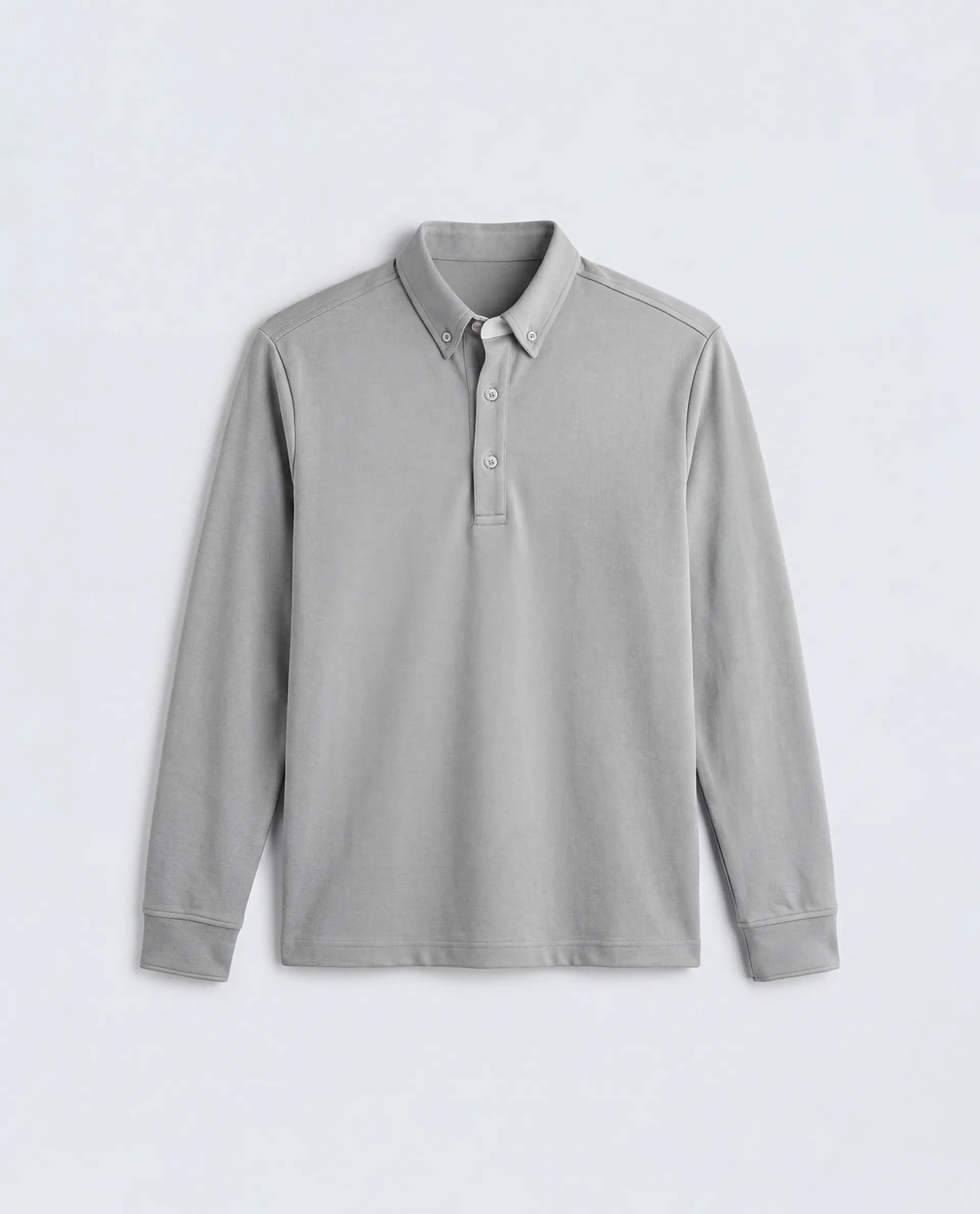 Rare Rabbit Men's Rint-A26 Dusky Green Cotton Blend Button down Collar Regular Plain Polo