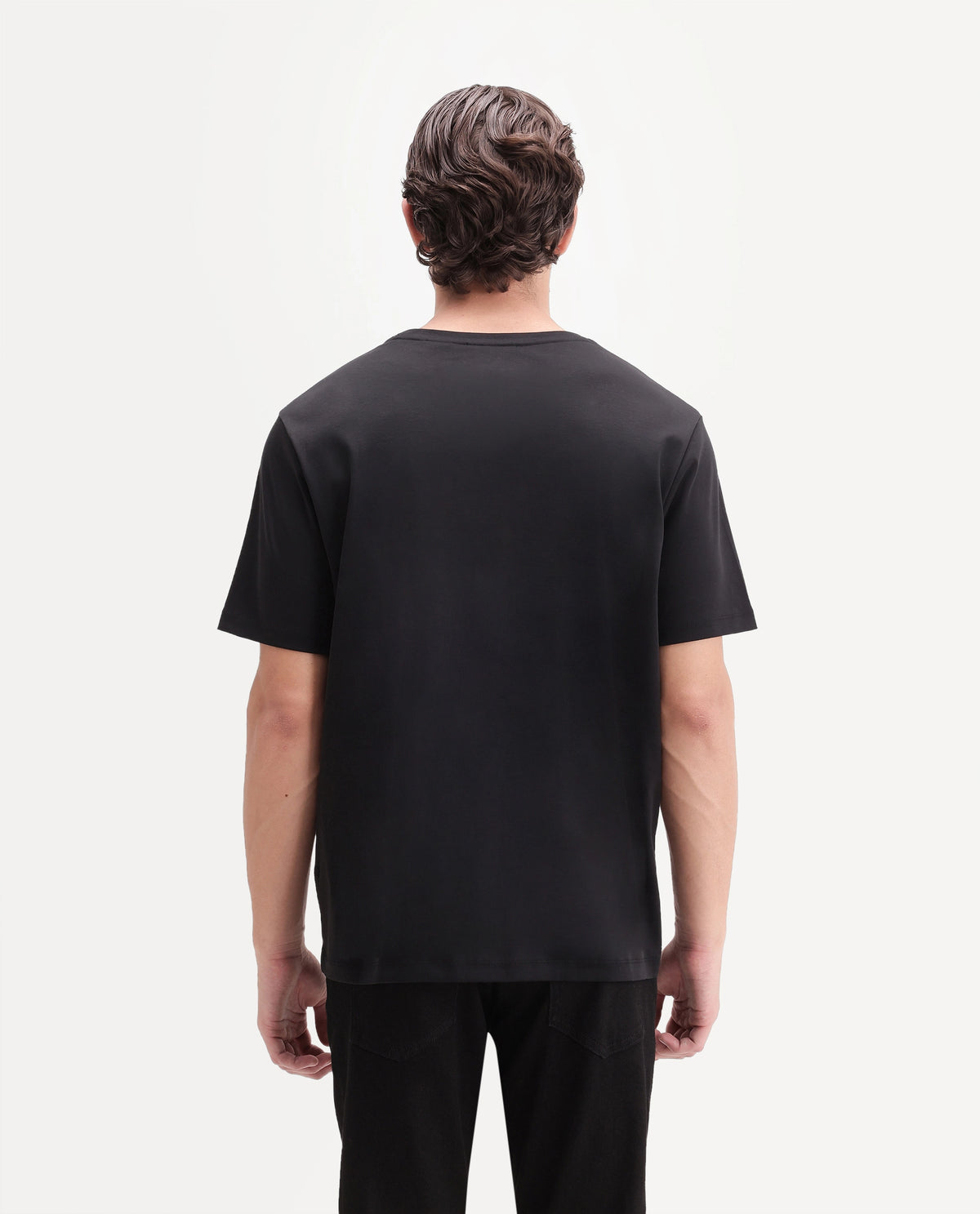 Rare Rabbit Men's Lazer Black Cotton Crew Neck Regular Graphic Print T-Shirt