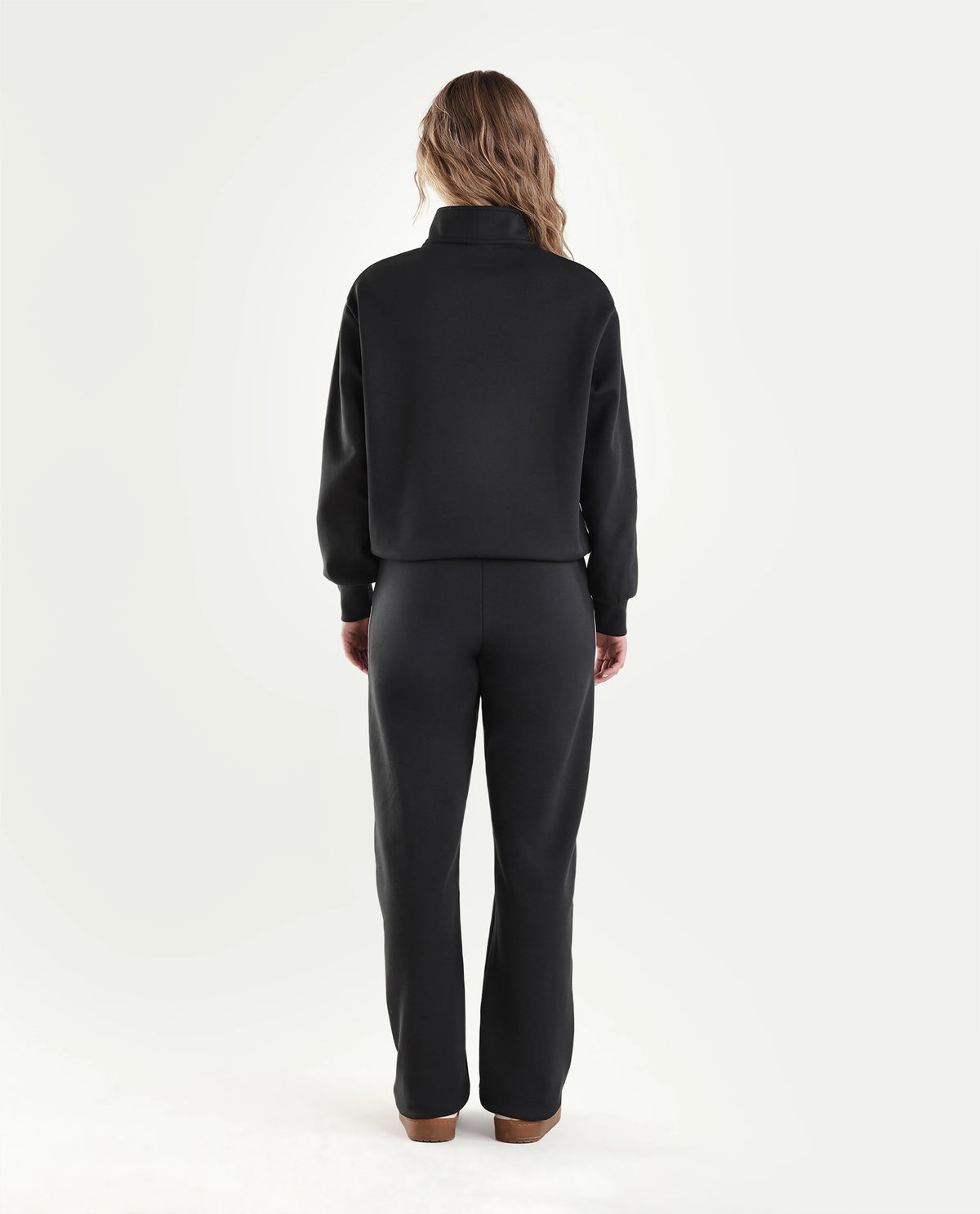 Rareism Women's Pint-B Dark Olive Cotton Blend Elastic Straight Track Pant