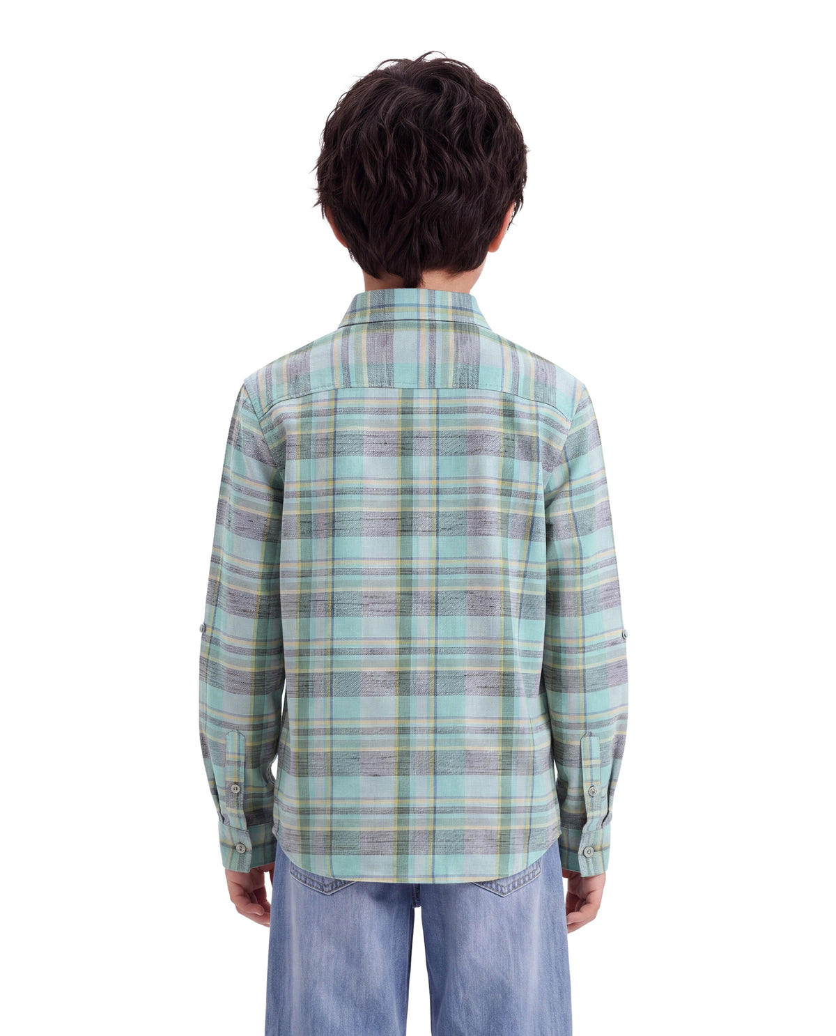 Rare Ones Kids Wats Multi Cotton Blend Fabric Button Closure Regular Fit Embroidered Shirt