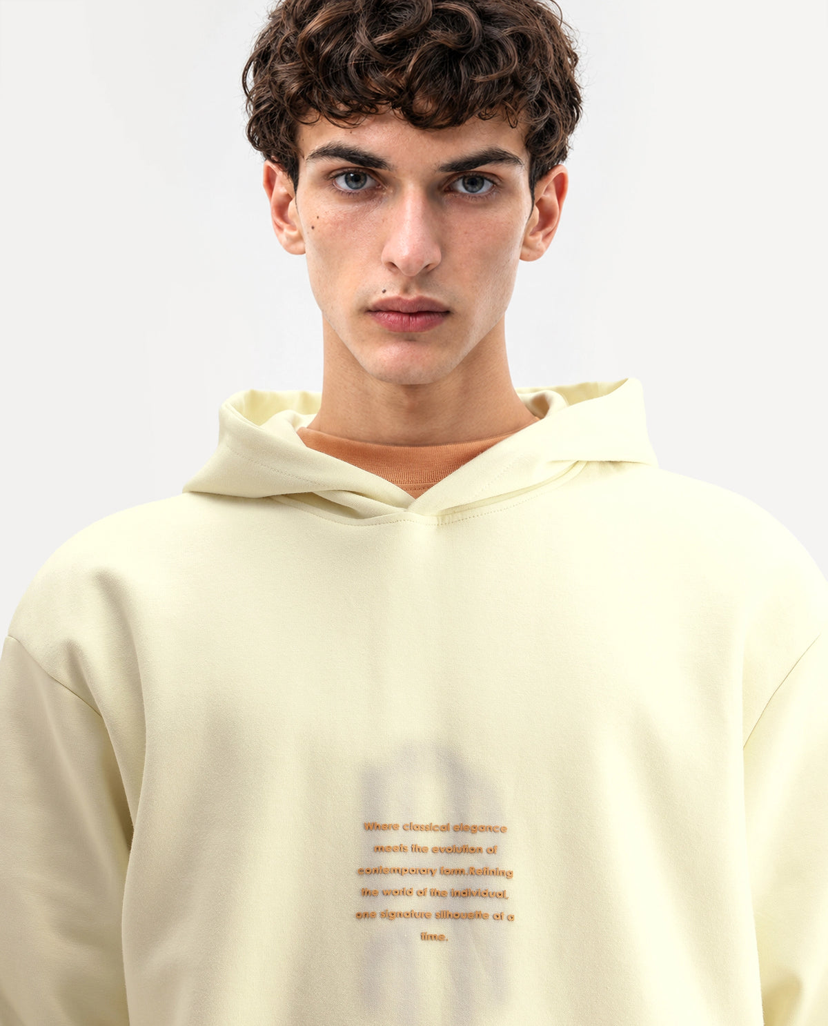 Rare Rabbit Men's Ble Light Yellow Cotton Blend Hooded Regular Graphic Print Sweatshirt - image 3