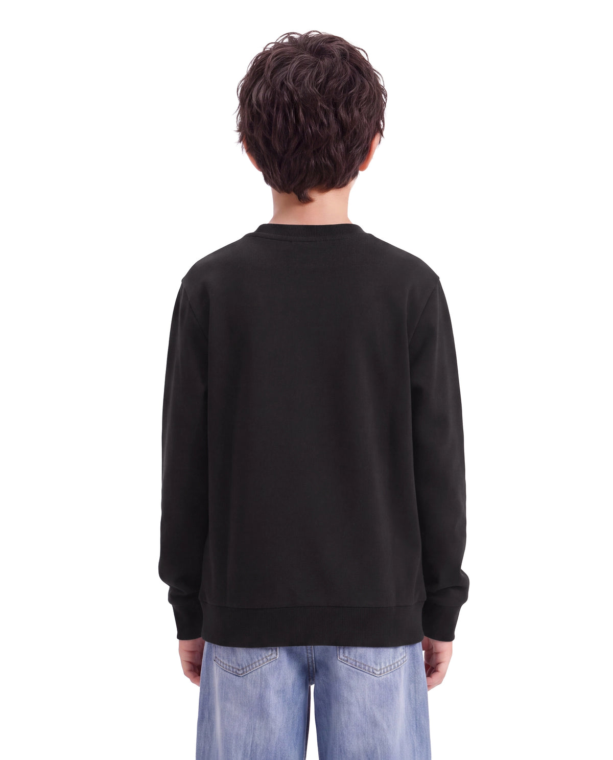 Rare Ones Kids Hank Black Cotton Blend Fabric Pull-On Regular Fit Embroidered T-Shirt