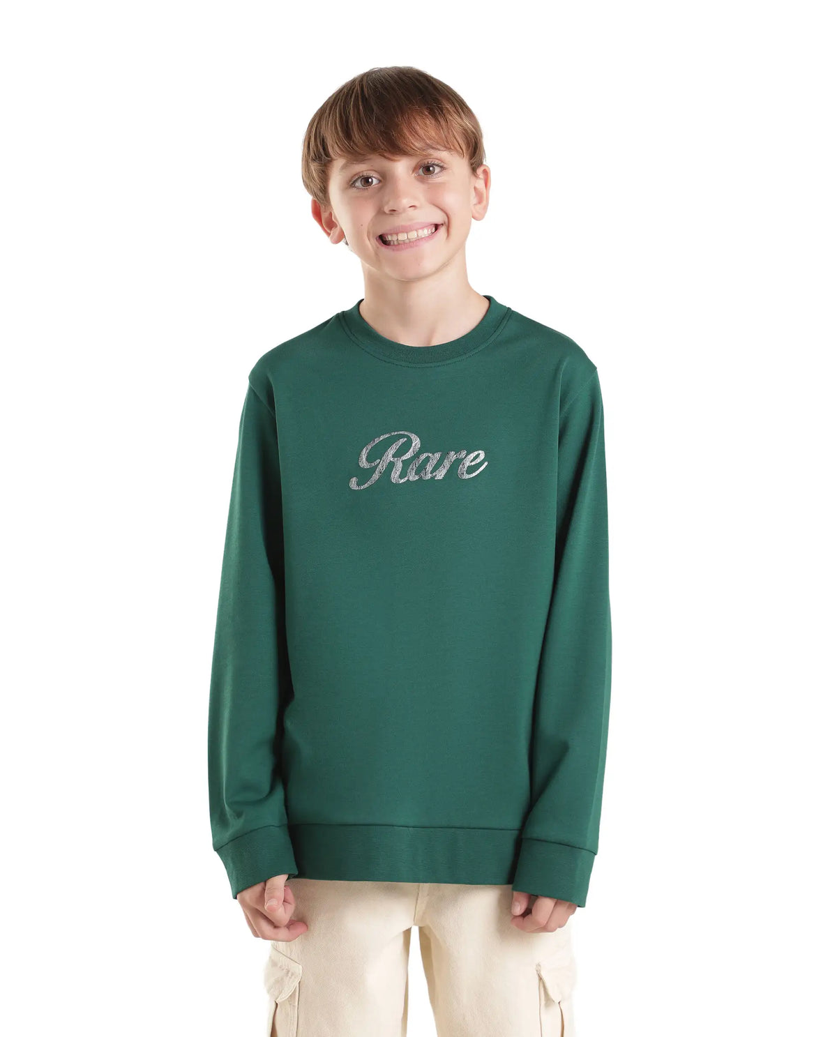 Rare Ones Kids Hank Green Cotton Blend Fabric Pull-On Regular Fit Embroidered T-Shirt