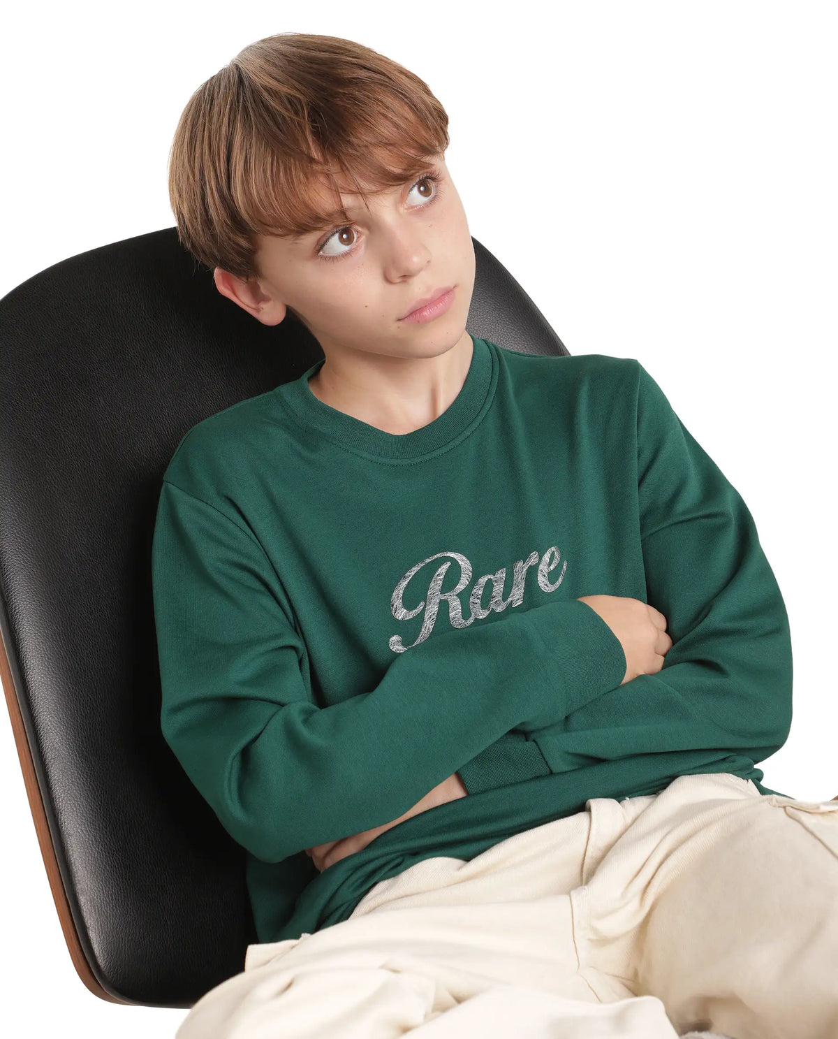 Rare Ones Kids Hank Green Cotton Blend Fabric Pull-On Regular Fit Embroidered T-Shirt