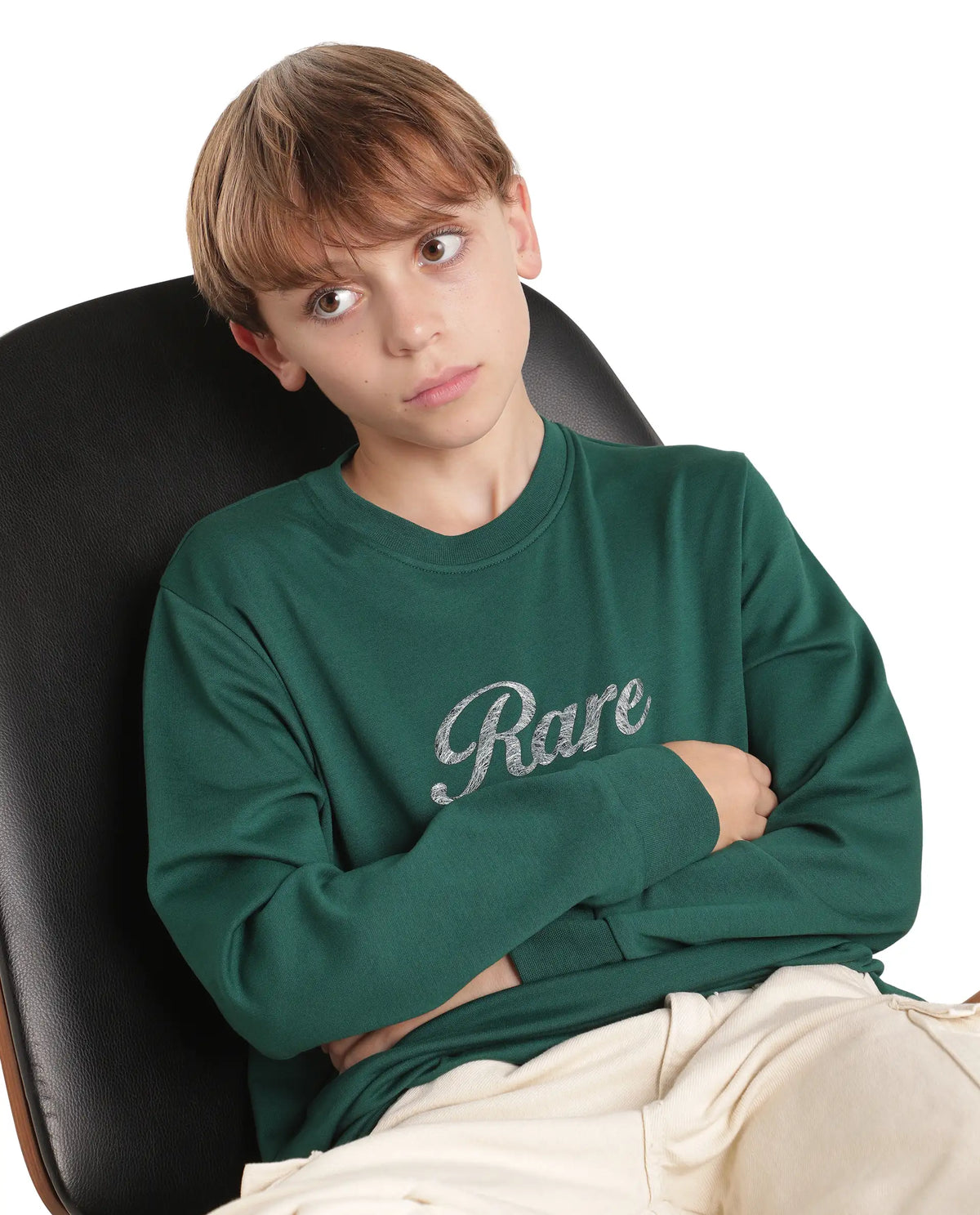 Rare Ones Kids Hank Green Cotton Blend Fabric Pull-On Regular Fit Embroidered T-Shirt