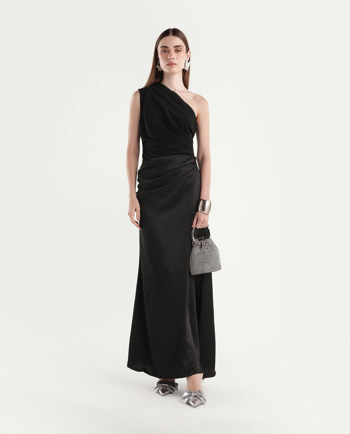 Rareism Women's Pache Black Polyester Zipper Fitted Dress - image 1