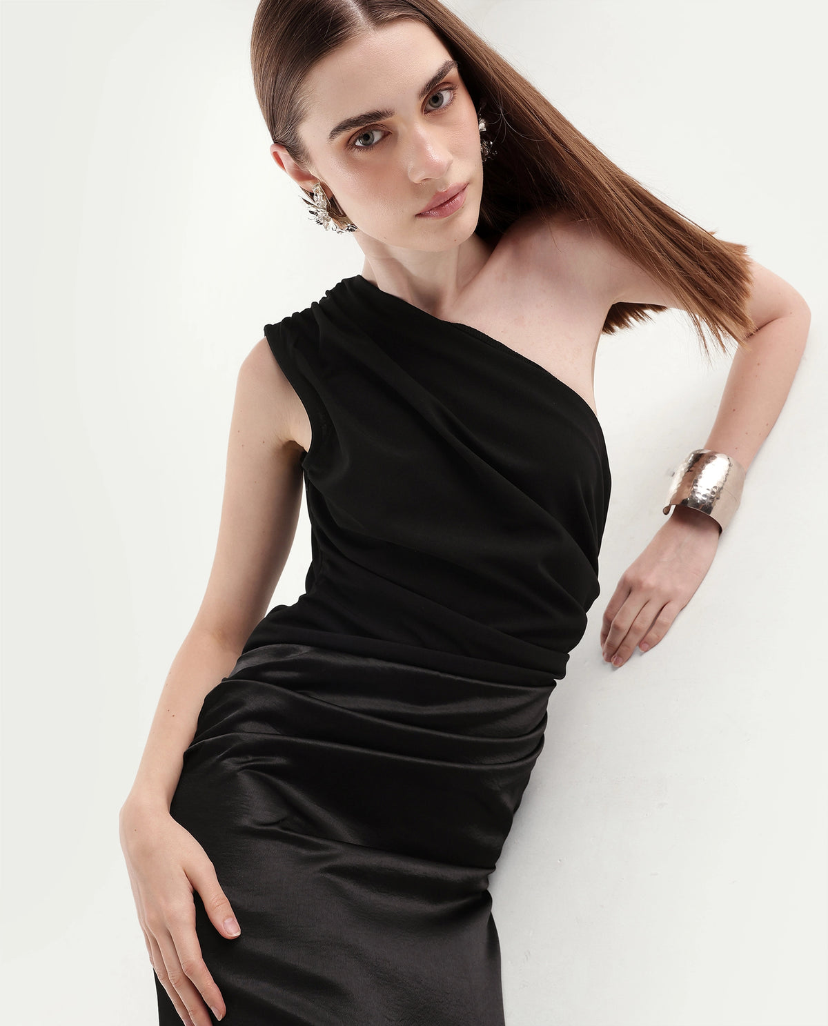 Rareism Women's Pache Black Polyester Zipper Fitted Dress - image 7