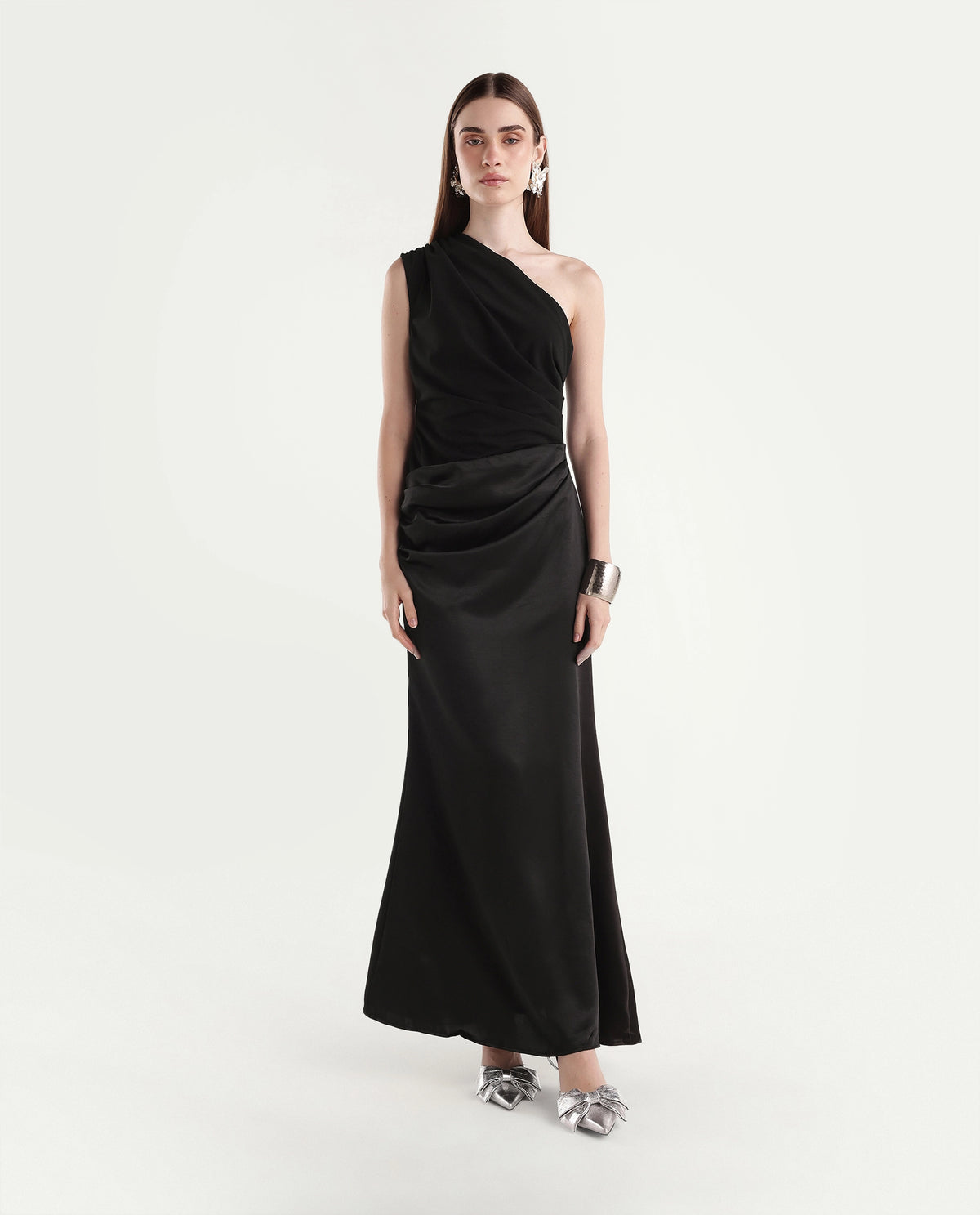 Rareism Women's Pache Black Polyester Zipper Fitted Dress - image 2