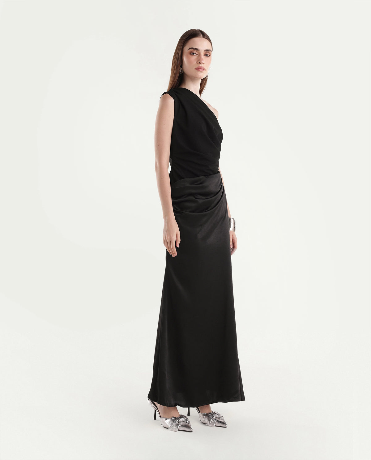 Rareism Women's Pache Black Polyester Zipper Fitted Dress - image 4