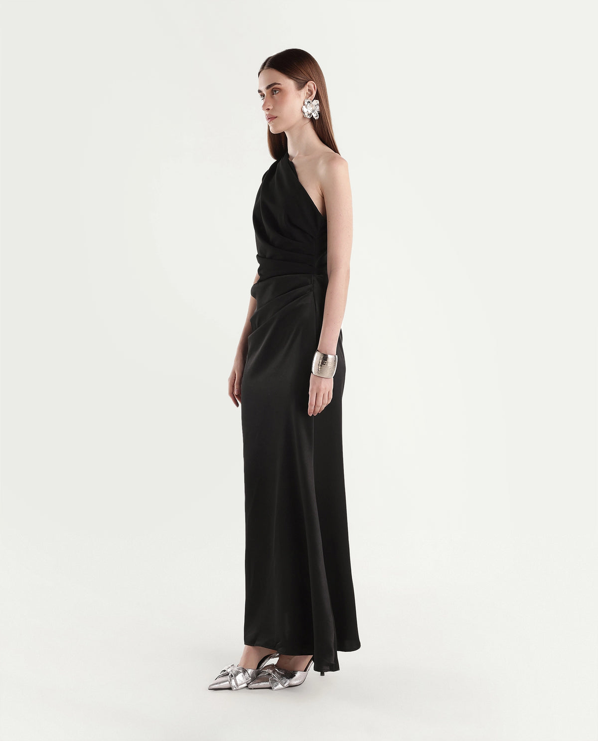 Rareism Women's Pache Black Polyester Zipper Fitted Dress - image 5