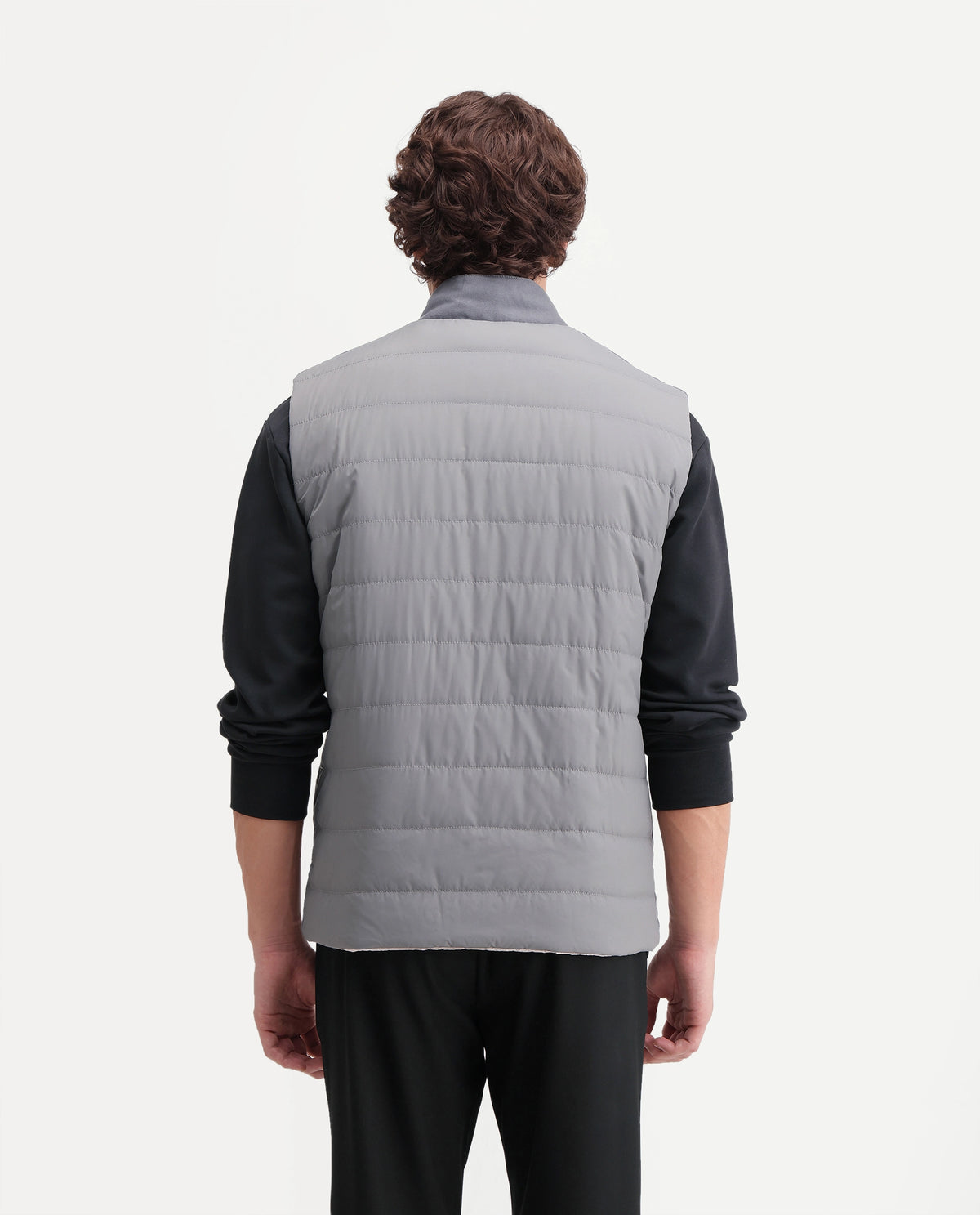 Rare Rabbit Men's Raldos-26 Dark Grey Polyester High Neck Regular Plain Jacket
