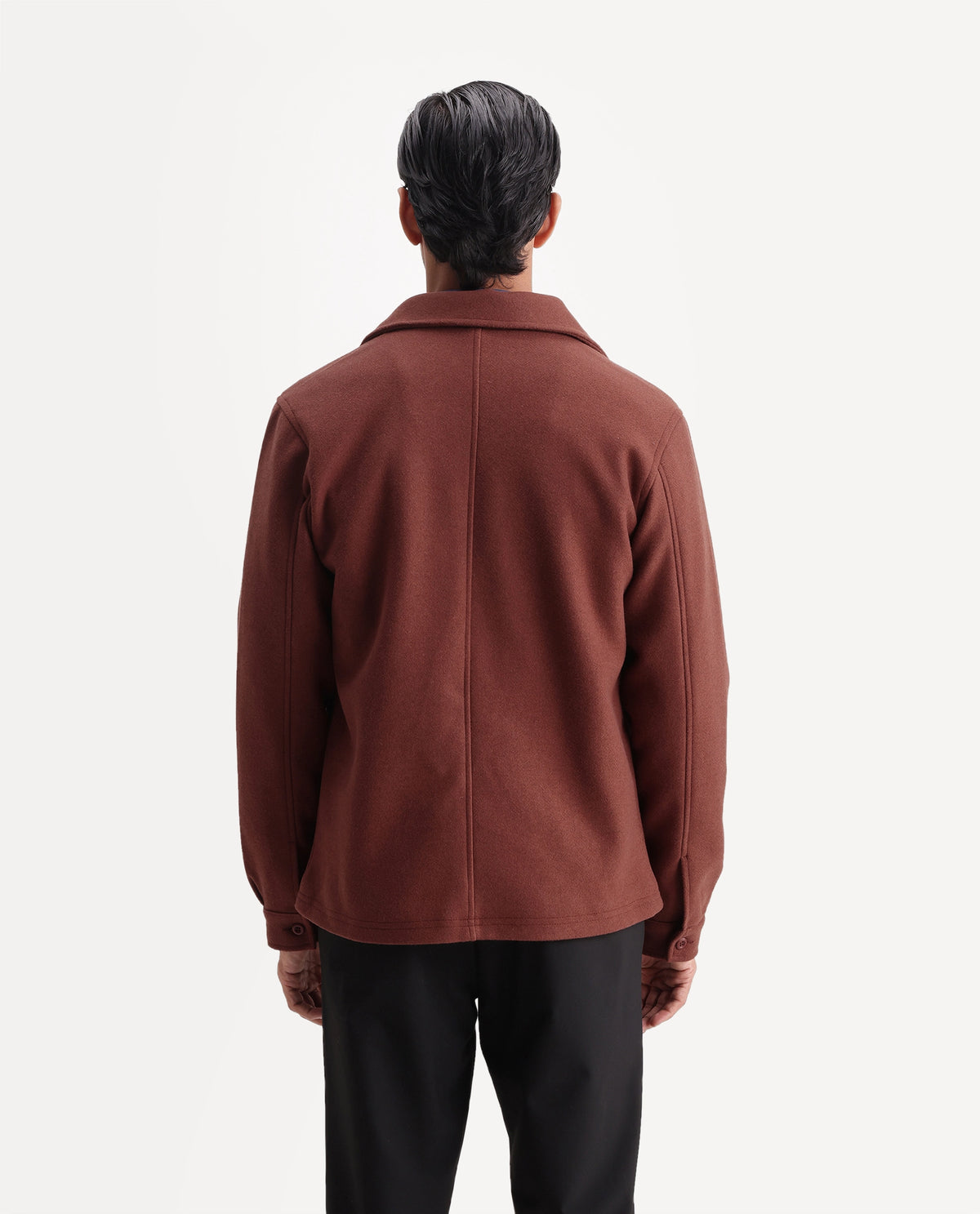 Rare Rabbit Men's Tweeder-26 Brown Polyester Spread Collar Regular Plain Jacket - image 7